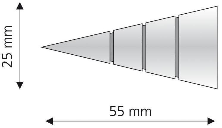 Liedeco Eindstuk voor gordijnroede Kegel voor gordijnroeden ø 16 mm (set, 2 stuks)