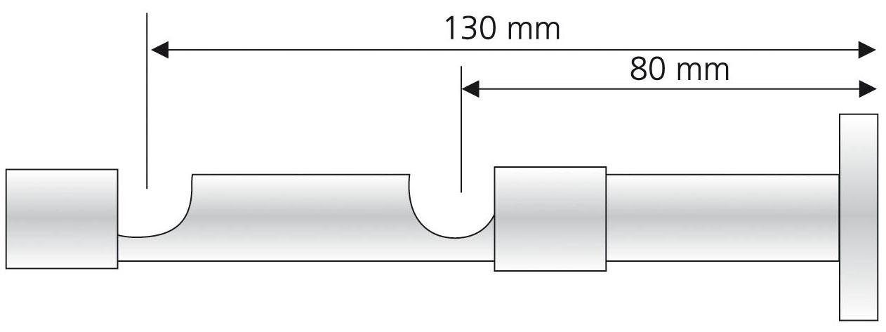 Liedeco Dubbele bandjes voor gordijnroeden ø 16 mm (1 stuk)
