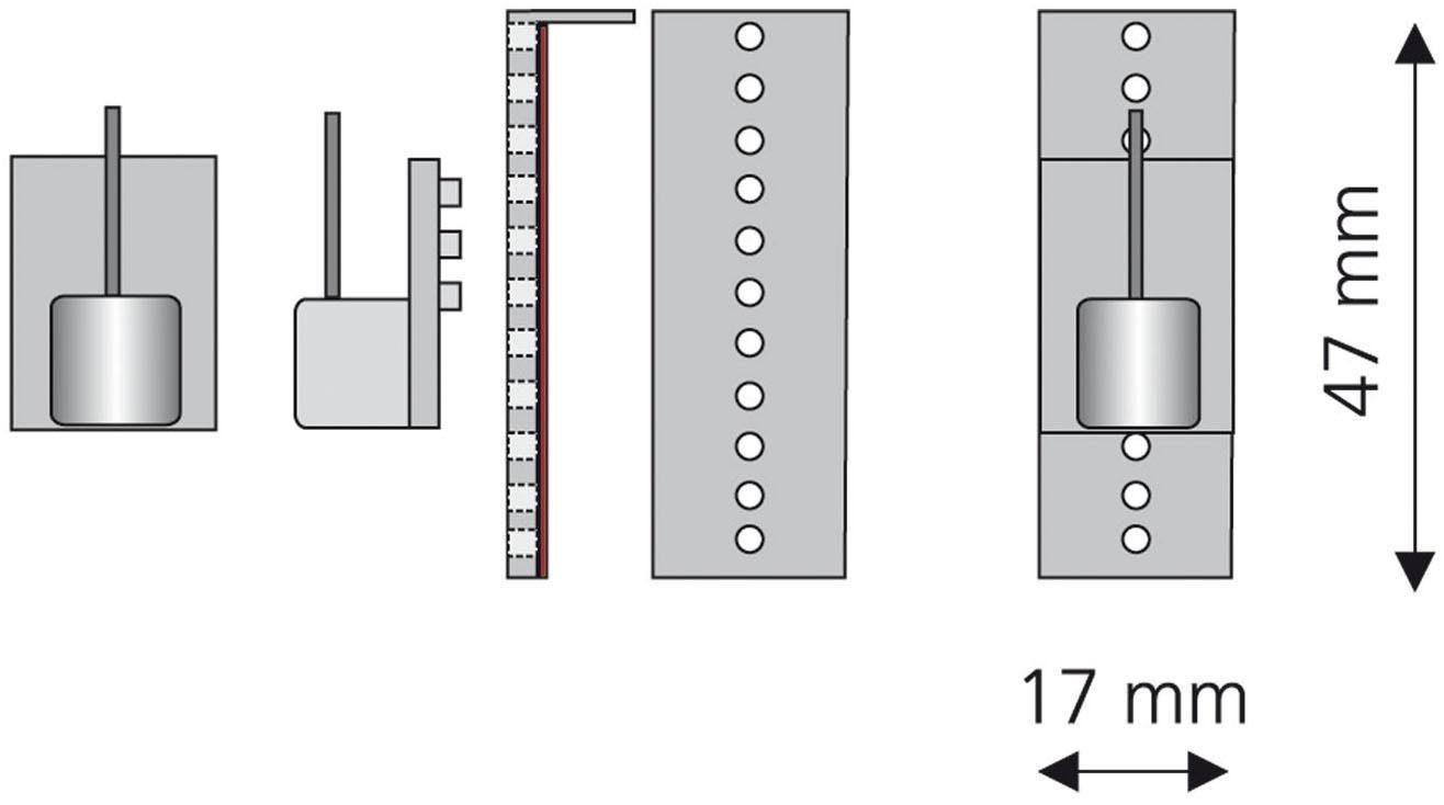 Liedeco Zelfklevende drager voor vitragen-bistrobars (set, 2 stuks)
