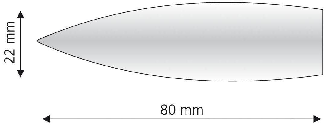 Liedeco Eindstuk voor gordijnroede Bullet voor gordijnroeden ø 16 mm (set, 2 stuks)