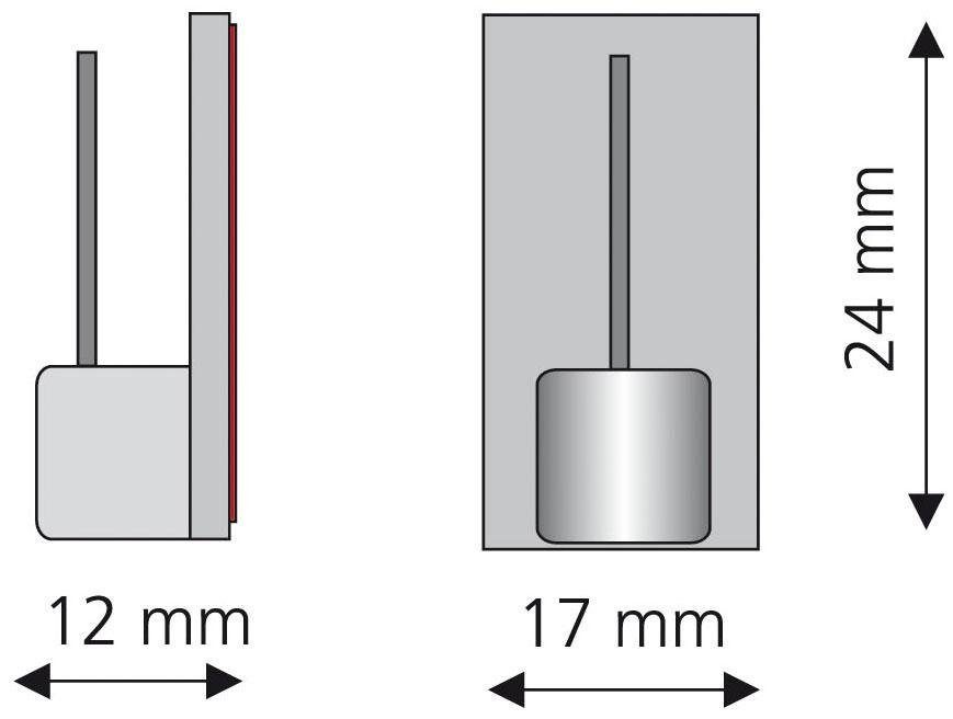 Liedeco Zelfklevende drager voor vitragen-bistrobars (set, 4 stuks)