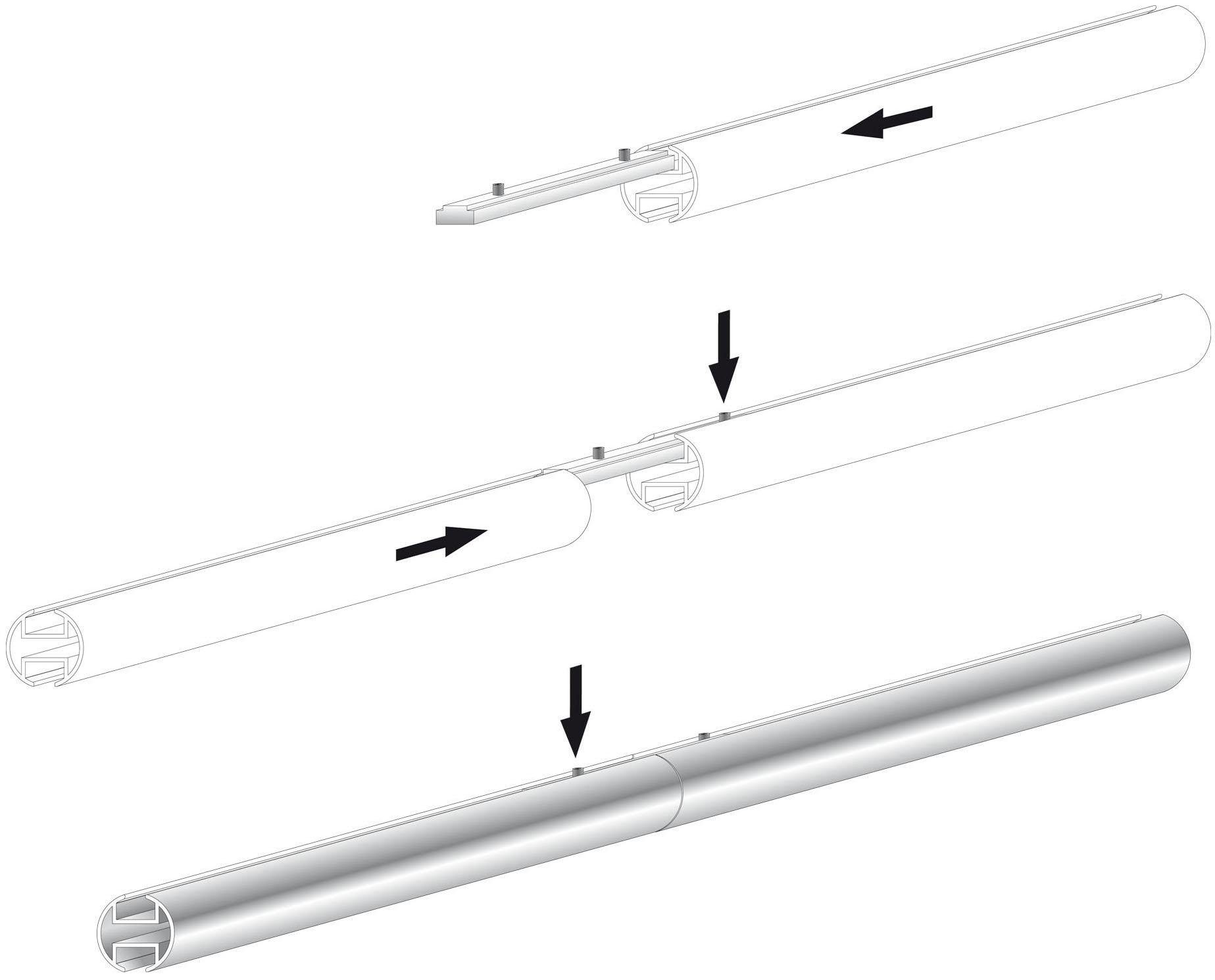 LICHTBLICK Verbinding voor loopprofielen binnen ø 16 mm (1 stuk)