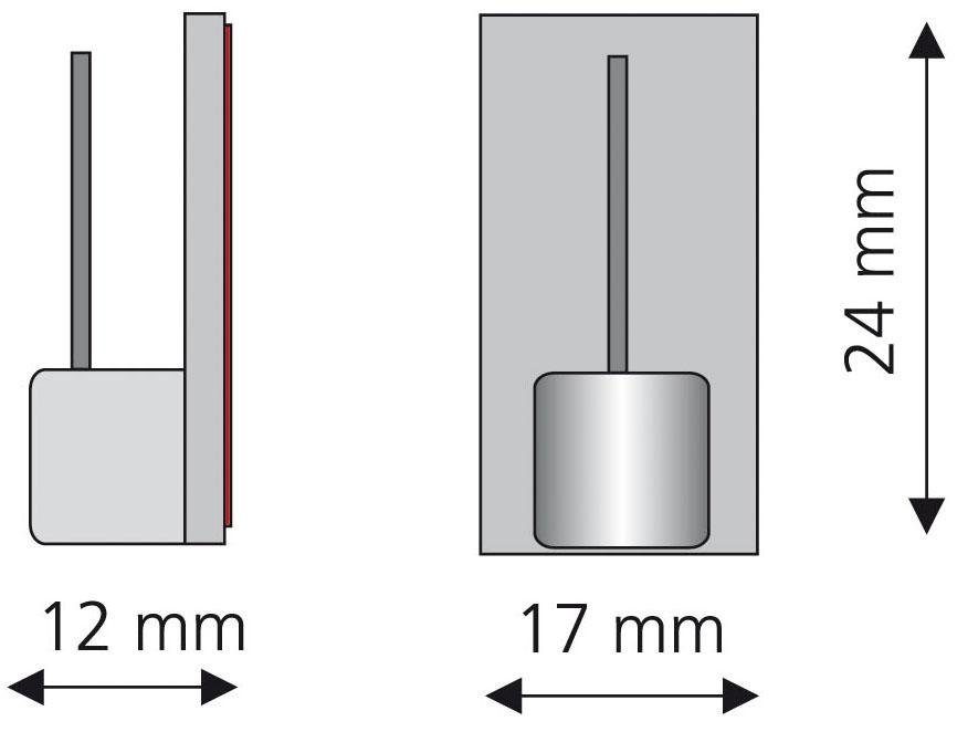 Liedeco Zelfklevende drager voor vitragen-bistrobars (set, 4 stuks)