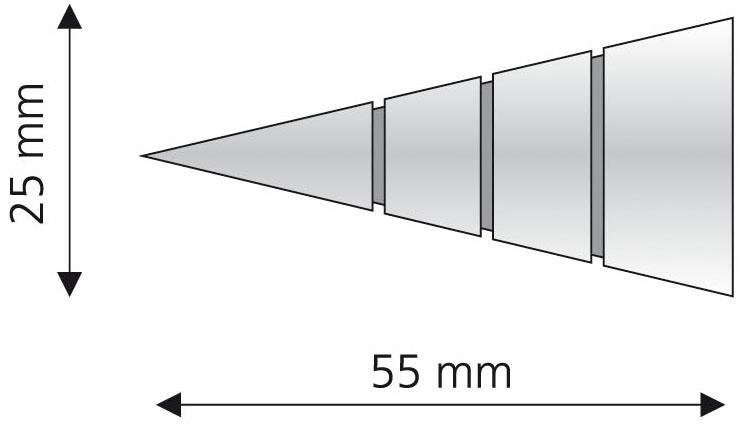 Liedeco Eindstuk voor gordijnroede Kegel voor gordijnroeden ø 16 mm (set, 2 stuks)