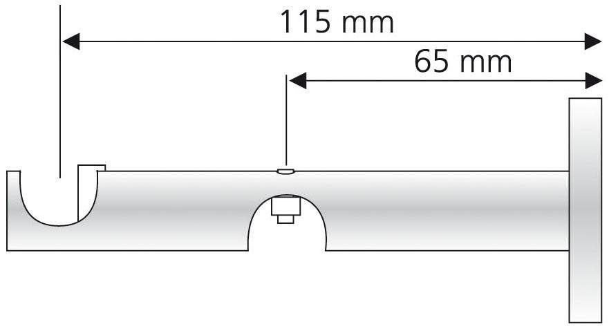 Liedeco Combinatie drager voor gordijnroeden ø 16 mm (1 stuk)