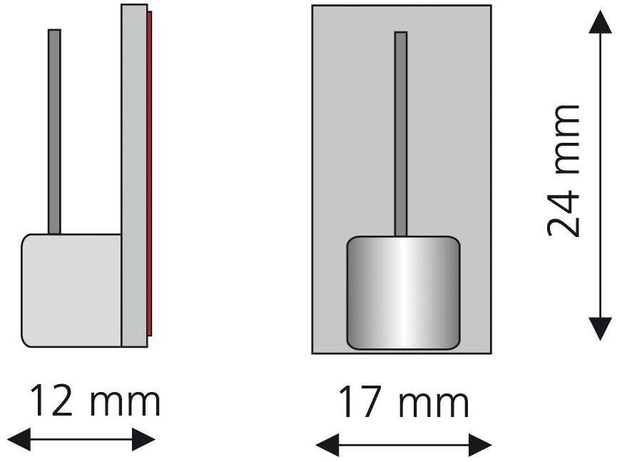 Liedeco Zelfklevende drager voor vitragen-bistrobars (set, 4 stuks)