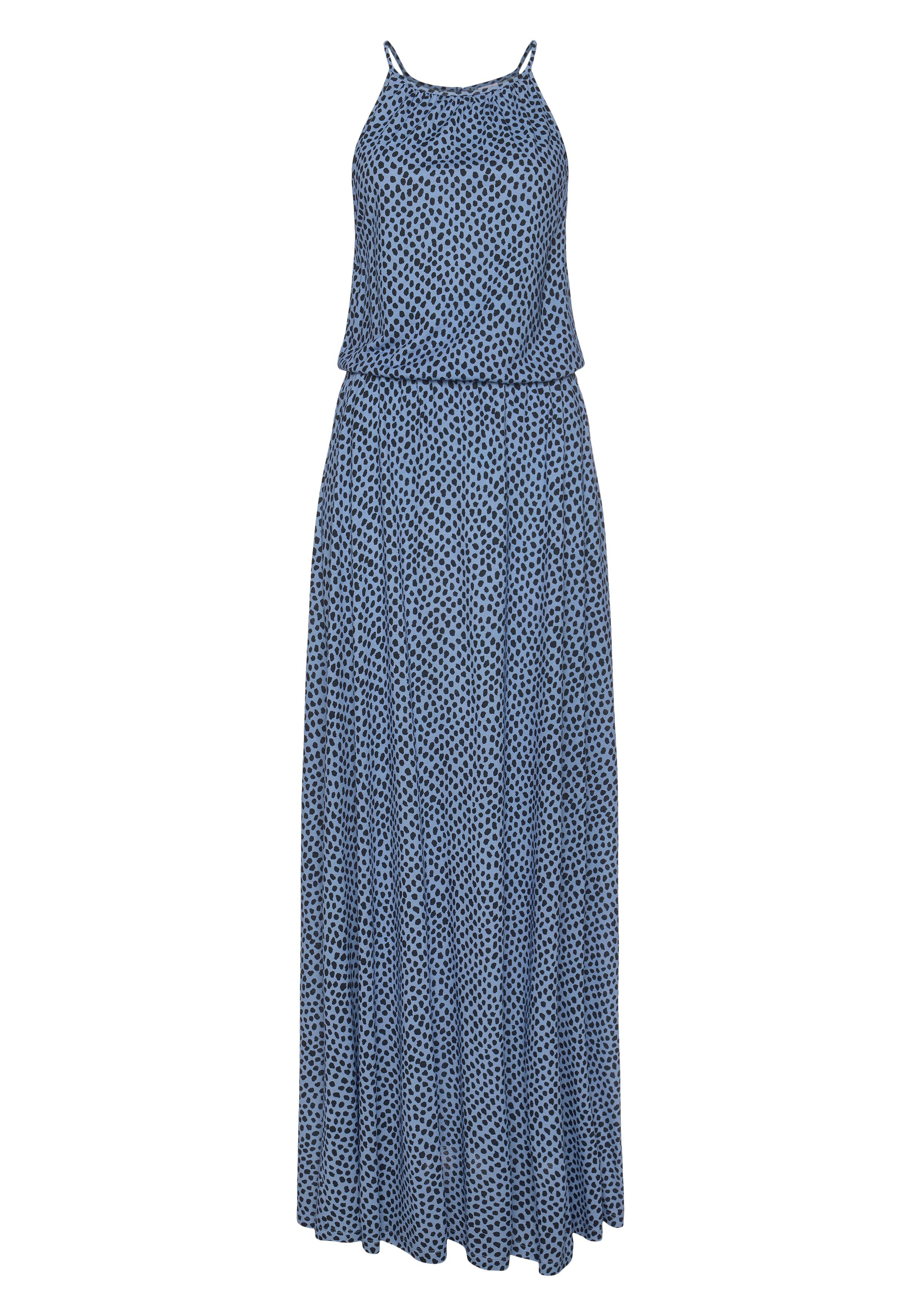 Lascana Maxi-jurk met all-over print, luchtige zomerjurk, strandjurk
