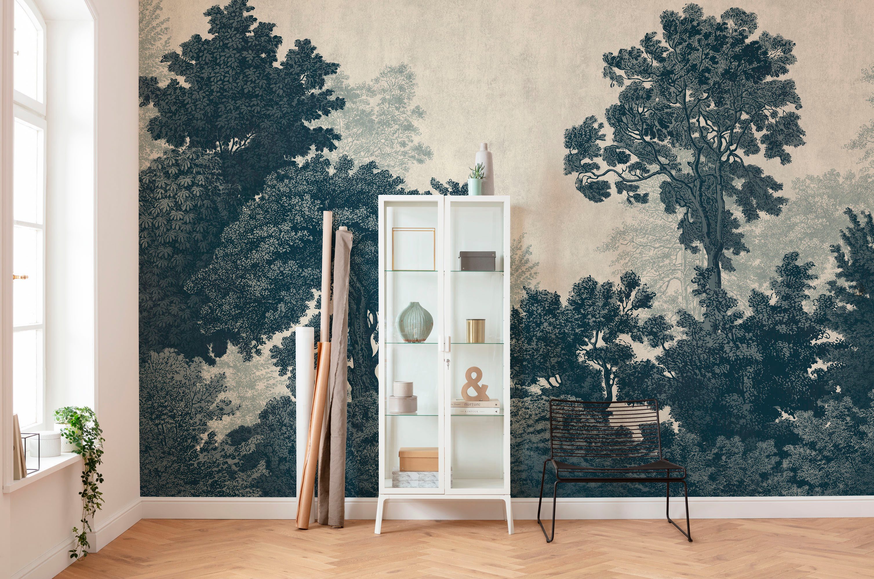 Komar Fotobehang Digitale print vlies - Unfading Trees - Afmeting 400 x 250 cm (1 stuk)