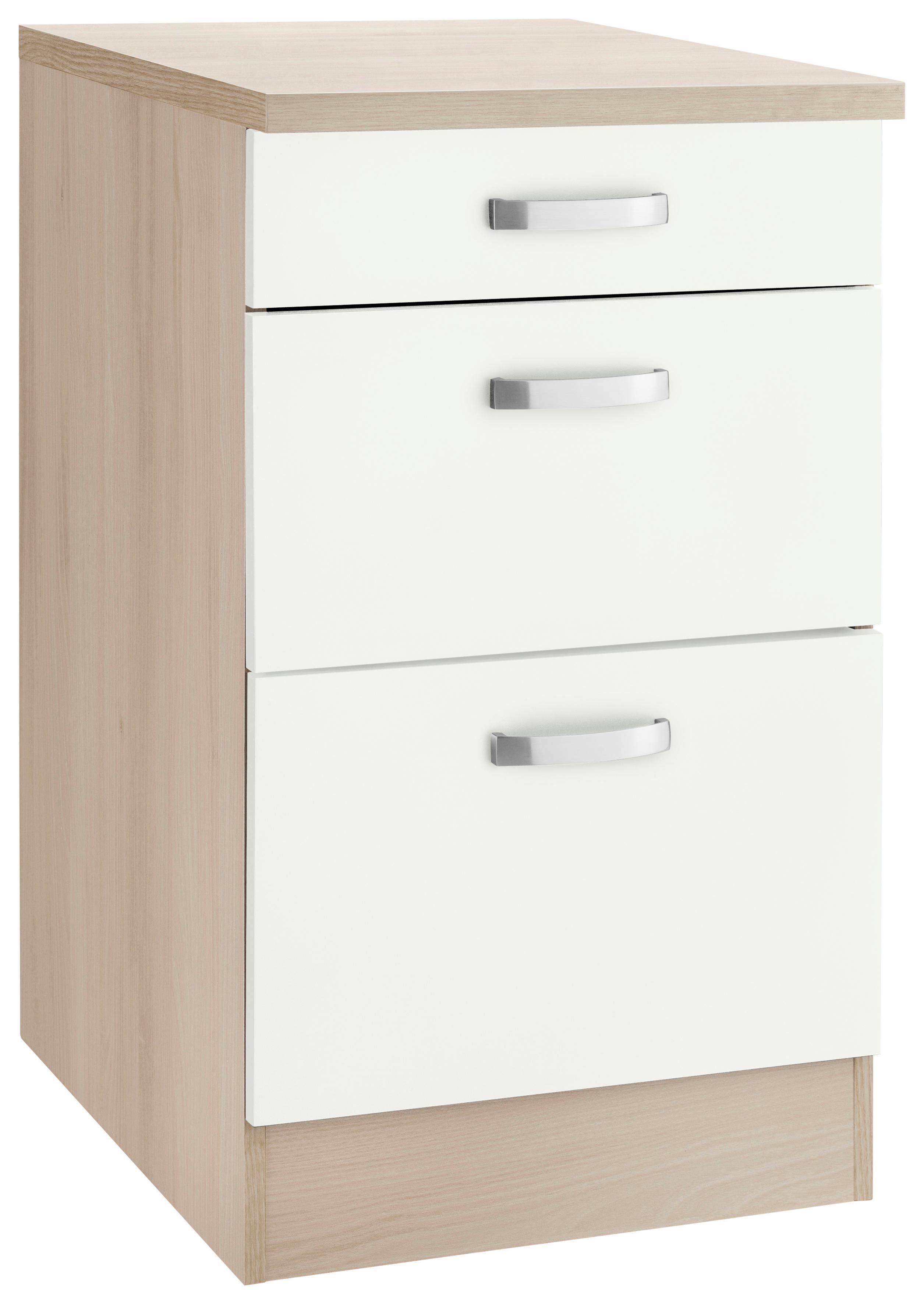 OPTIFIT Onderkast Faro , met metalen handgrepen, breedte 50 cm onderkasten wit