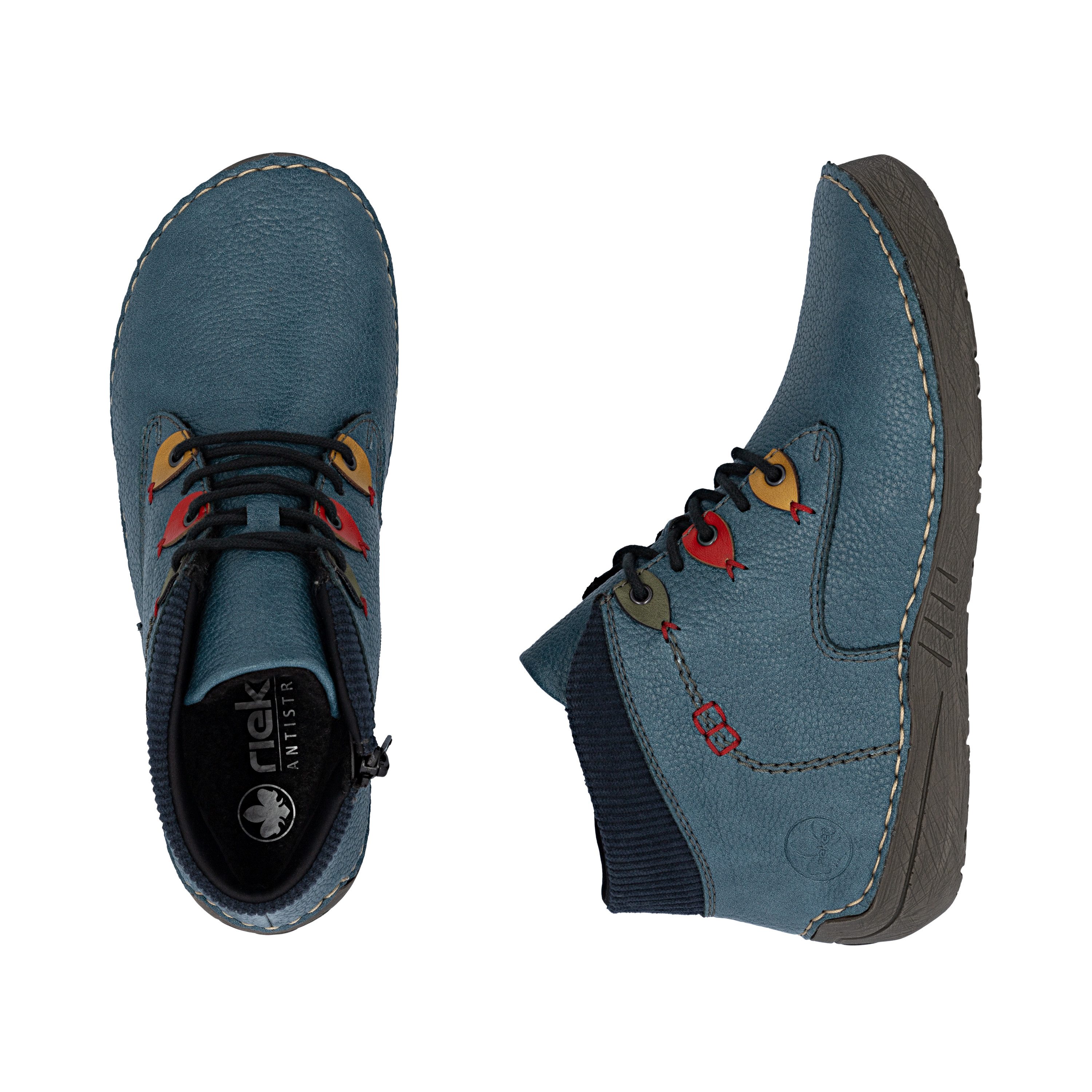 Rieker Veterschoenen Enkellaarsjes, casual boots, high top sneaker met binnenritssluiting