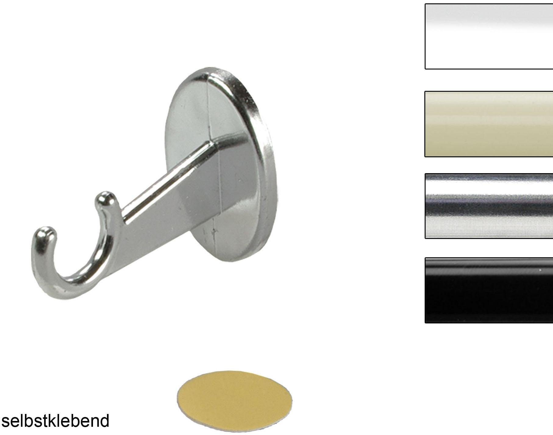 Liedeco Zelfklevende drager Schroefbeugel voor gordijnroeden Ø 8 mm (set, 2 stuks)