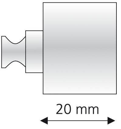 Liedeco Dragerverlenging voor gordijnroeden ø 20 mm (1 stuk)
