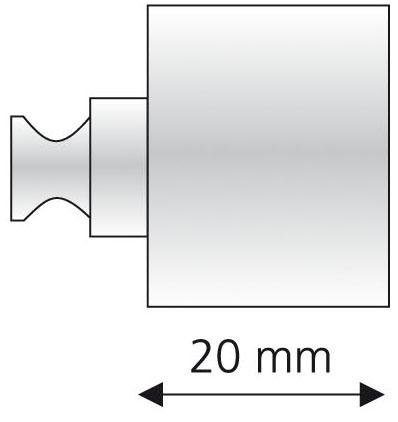 Liedeco Dragerverlenging voor gordijnroeden ø 20 mm (1 stuk)