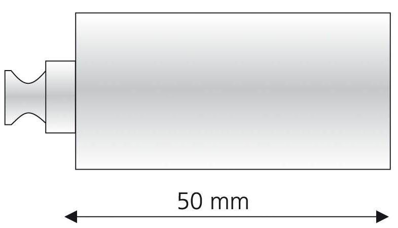 Liedeco Dragerverlenging voor gordijnroeden ø 20 mm (1 stuk)
