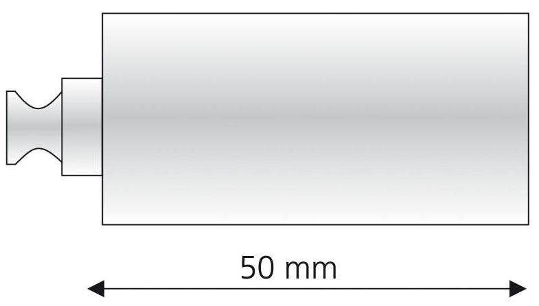 Liedeco Dragerverlenging voor gordijnroeden ø 20 mm (1 stuk)
