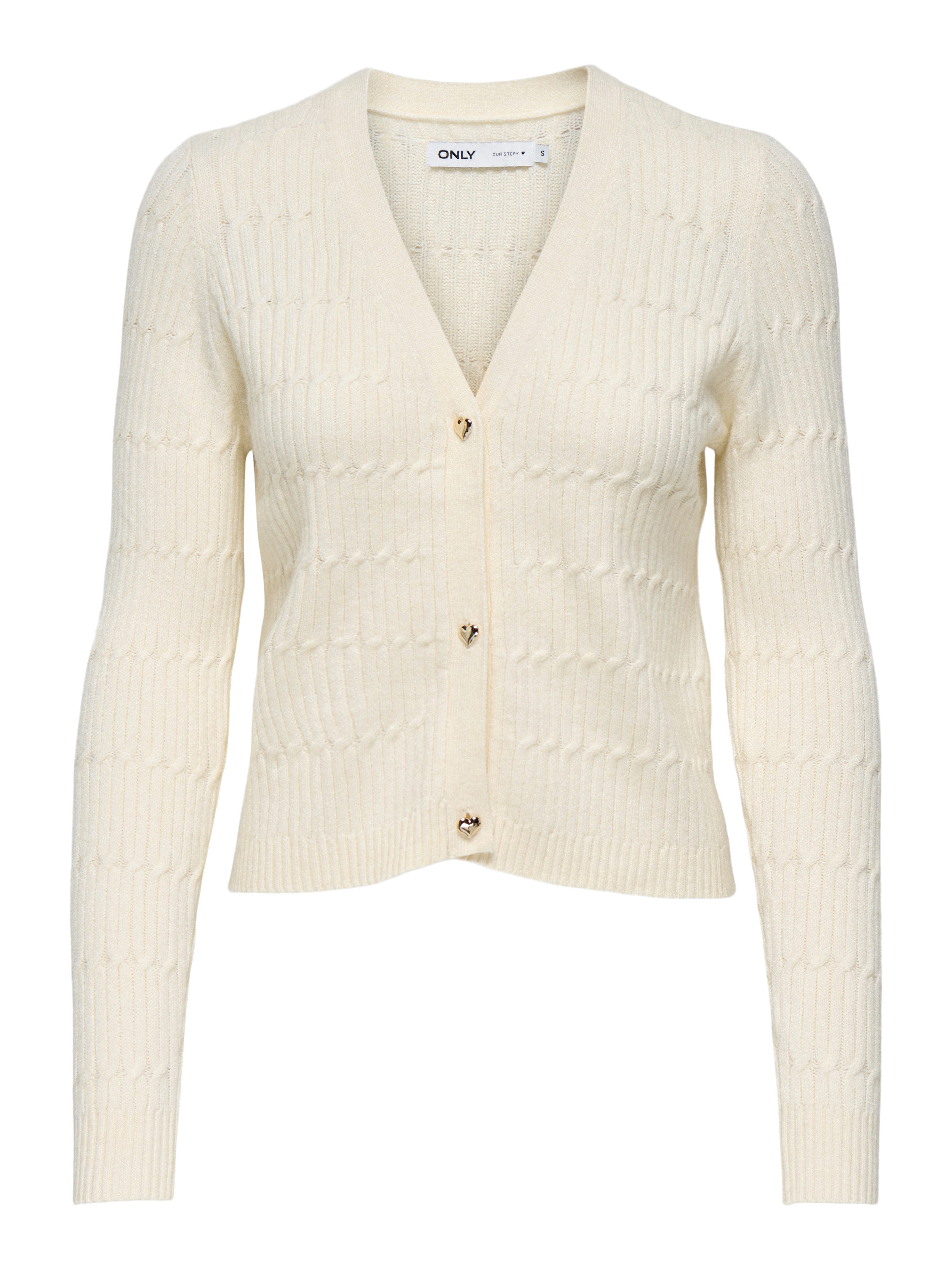 Only Vest ONLKATIA LS CABLE V-NECK CARDIGAN CC KNT