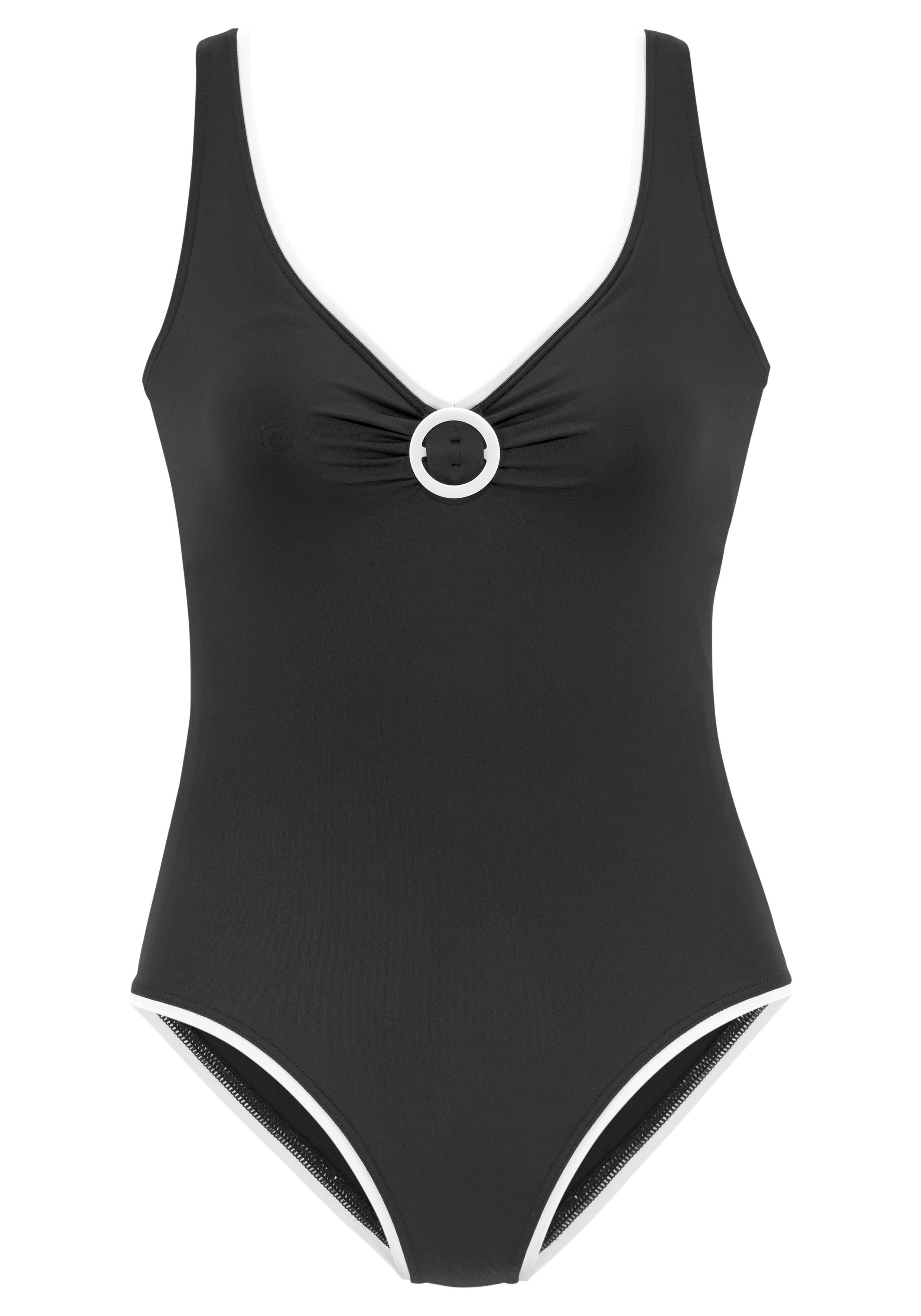 Vivance Badpak Lorena met detail voor en contrastkleurige piping