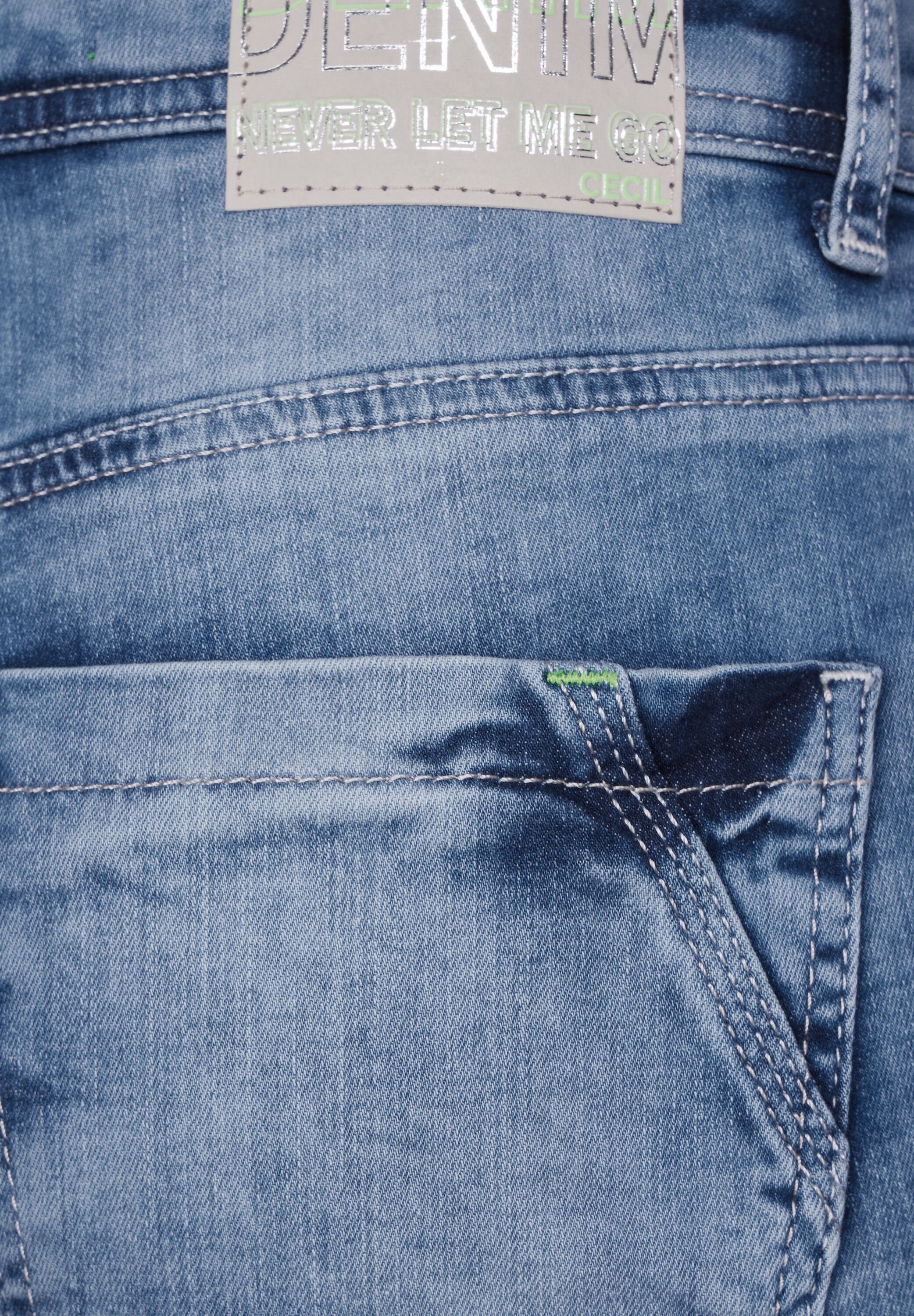Cecil Bootcut jeans Toronto met leren badge