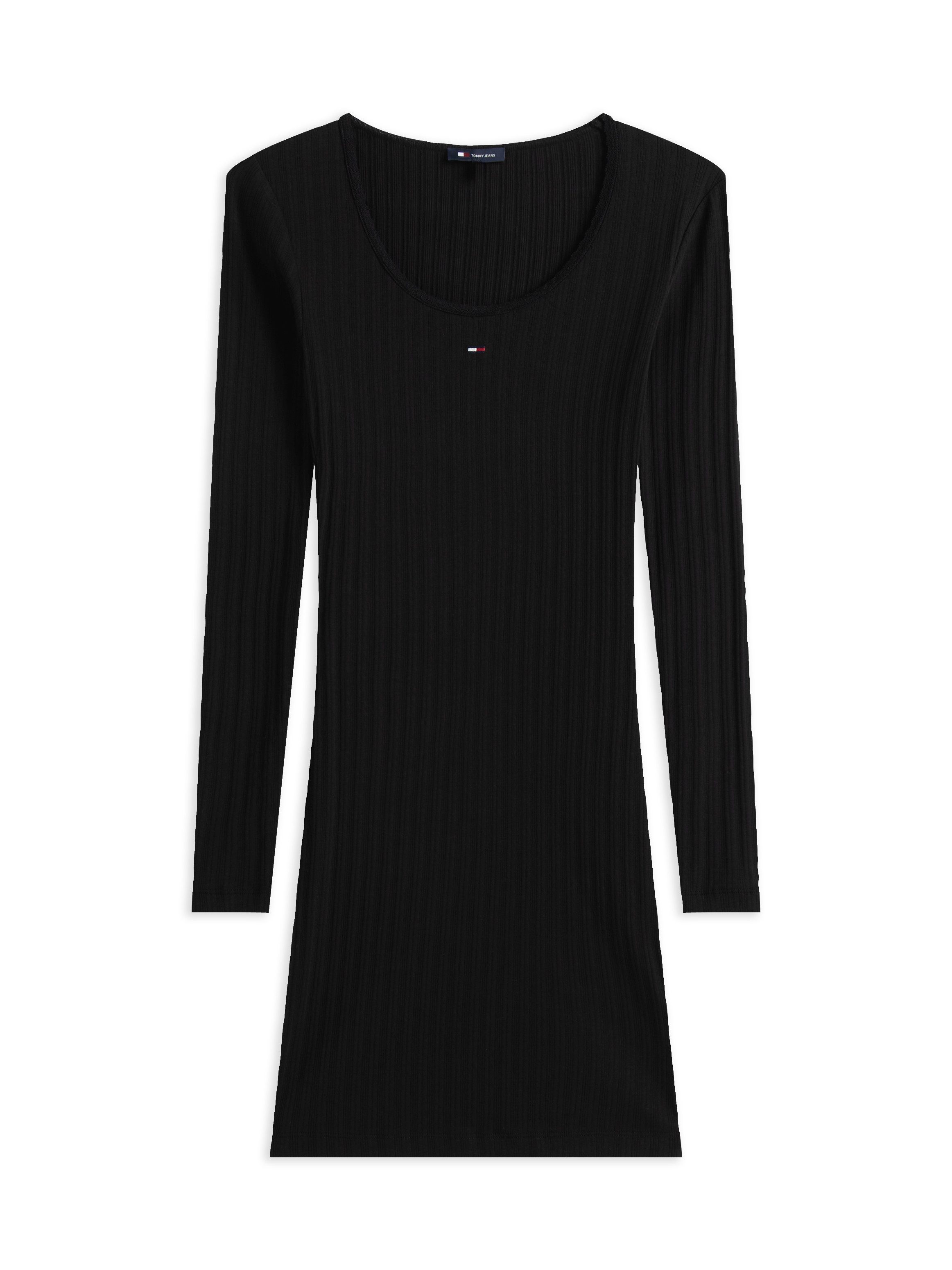 TOMMY JEANS Jerseyjurk TJW IRREGULAR RIB MINI DRESS