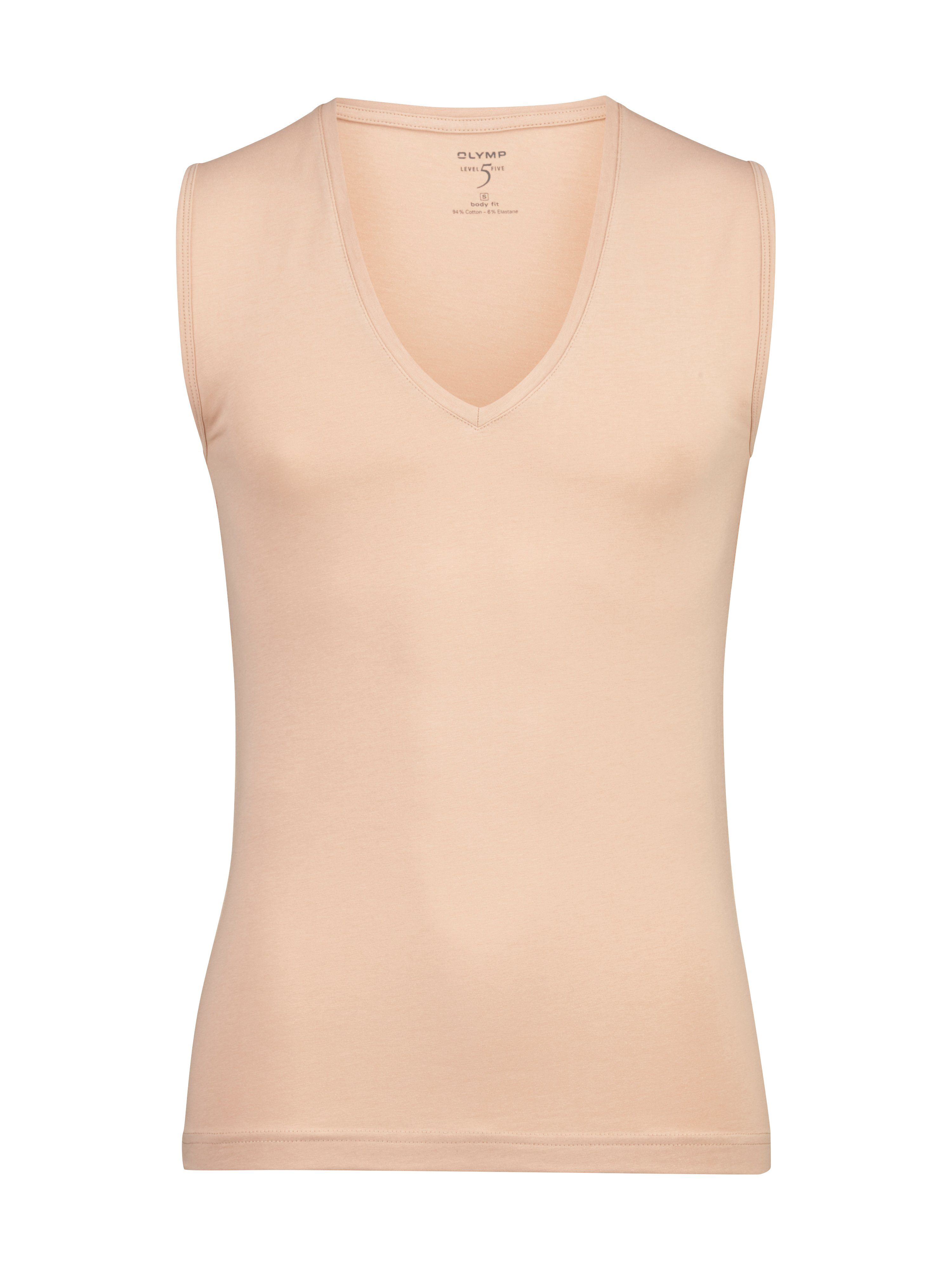 OLYMP Shirt met V-hals Casual