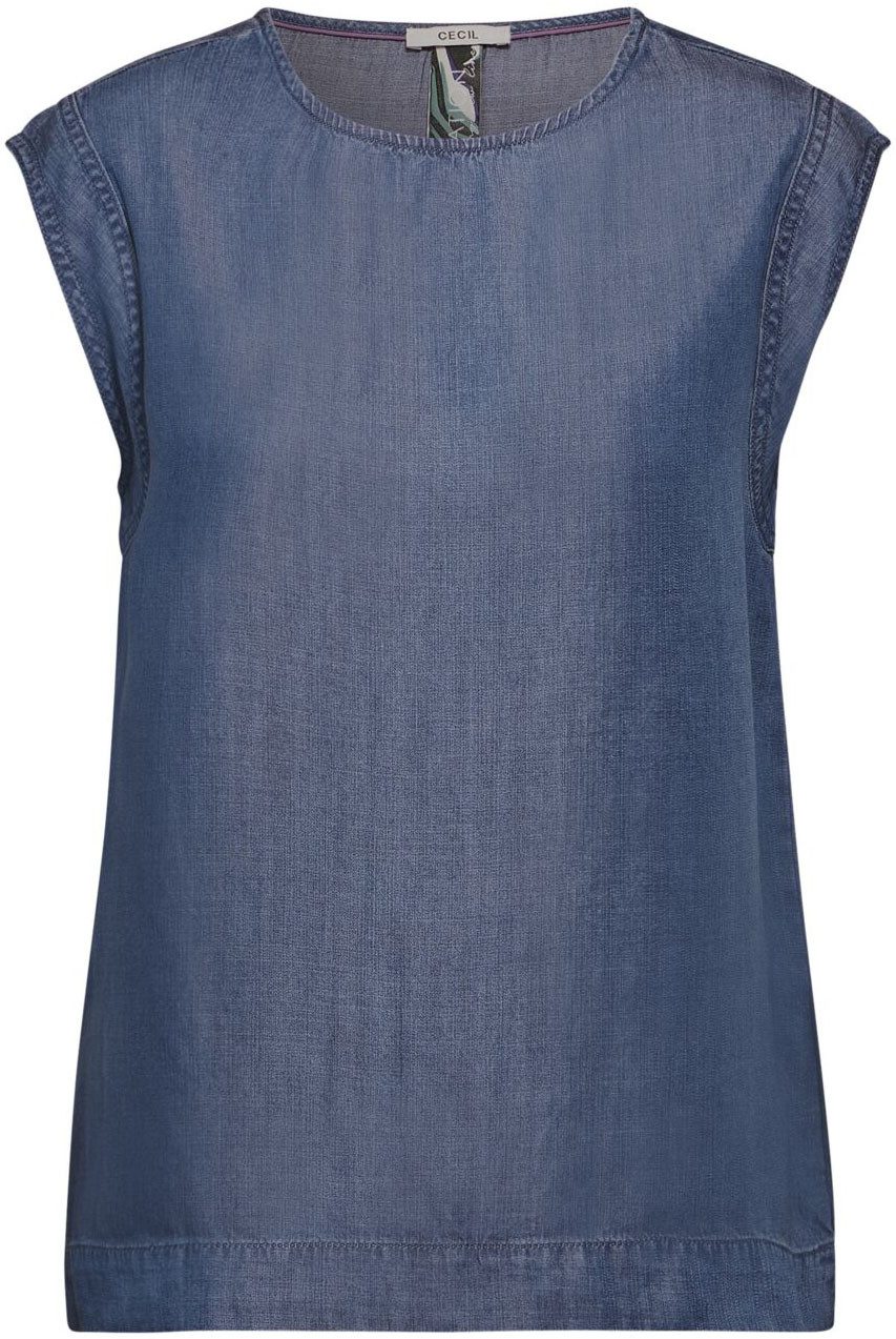 Cecil Blouse met korte mouwen mouwloos met ronde halslijn