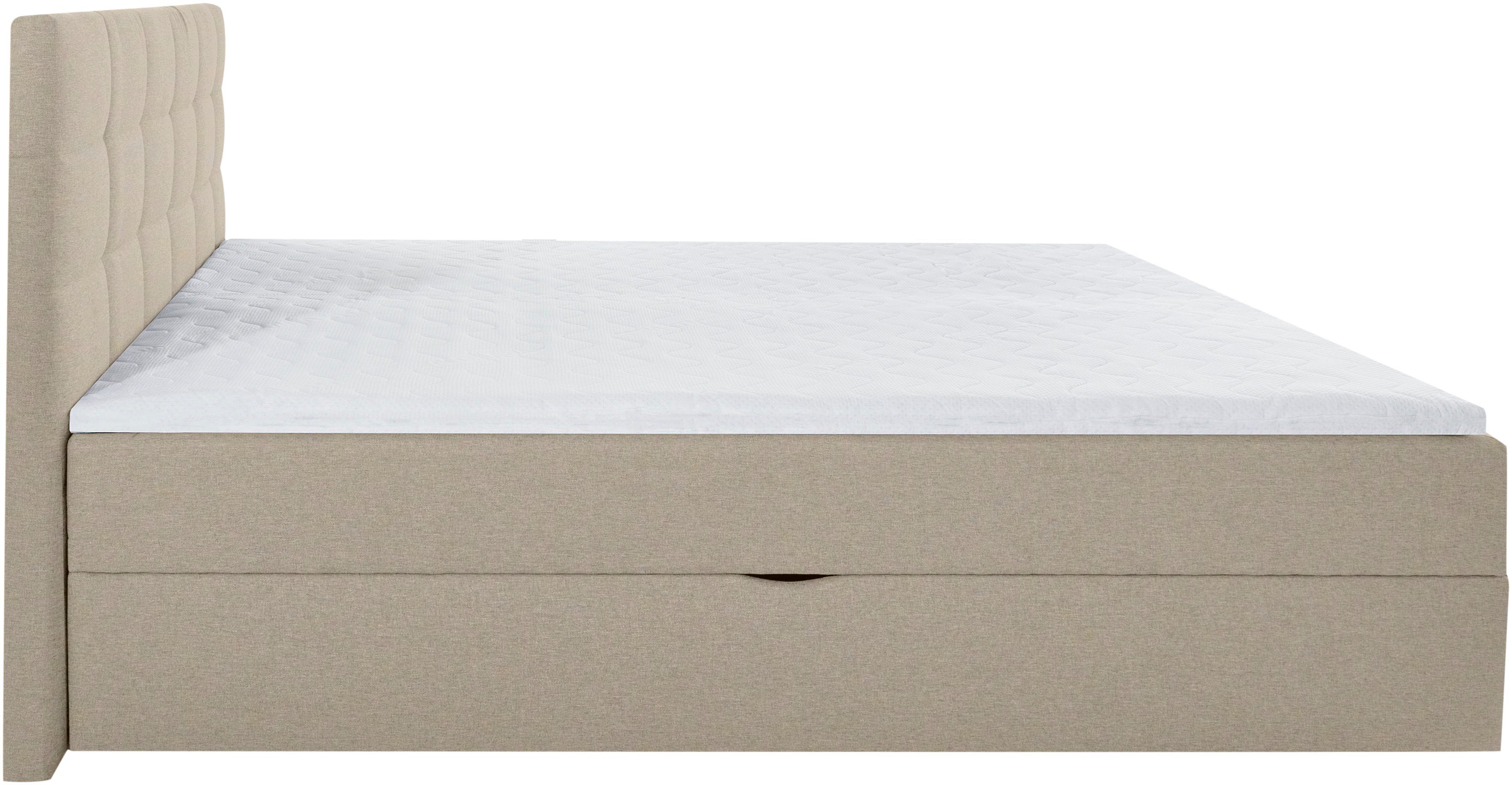 INOSIGN Boxspring OVALO optioneel met bedbox, verkrijgbaar in h2, h3 & h4