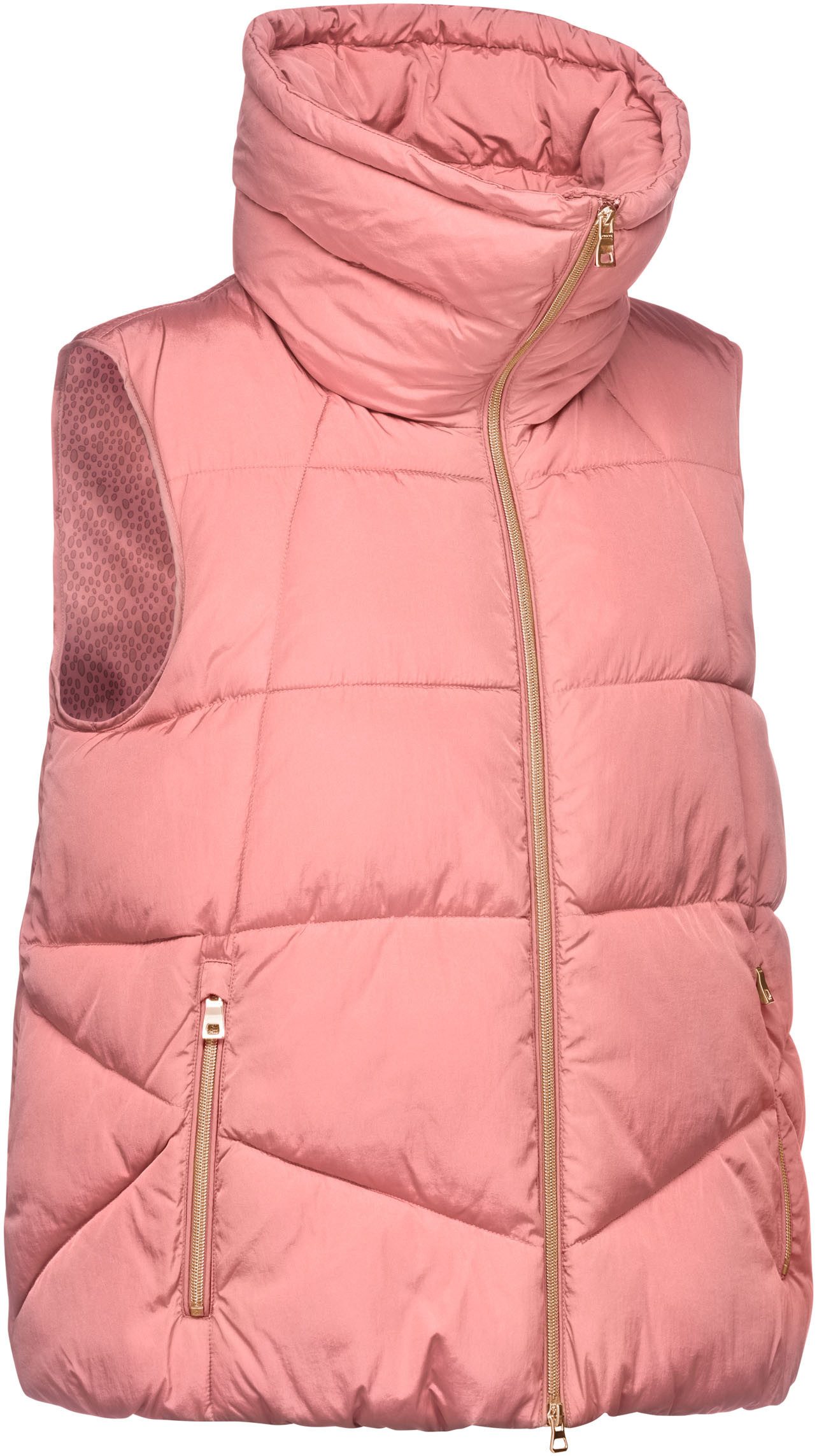 Geox Bodywarmer Damiana met 2-weg rits, hoge sluitkraag