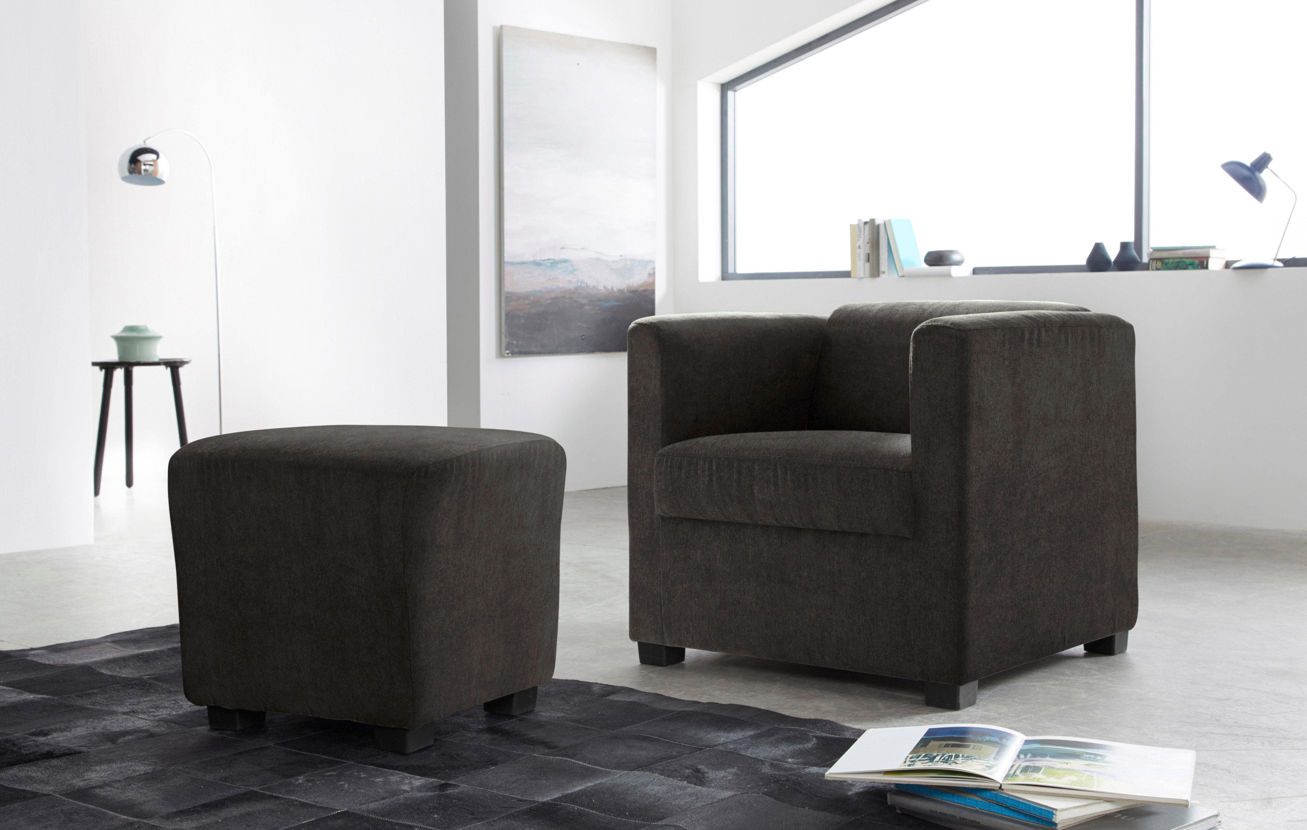 INOSIGN Fauteuil Bob cocktailsessel in verschillende moderne kleuren en kwaliteiten (set)