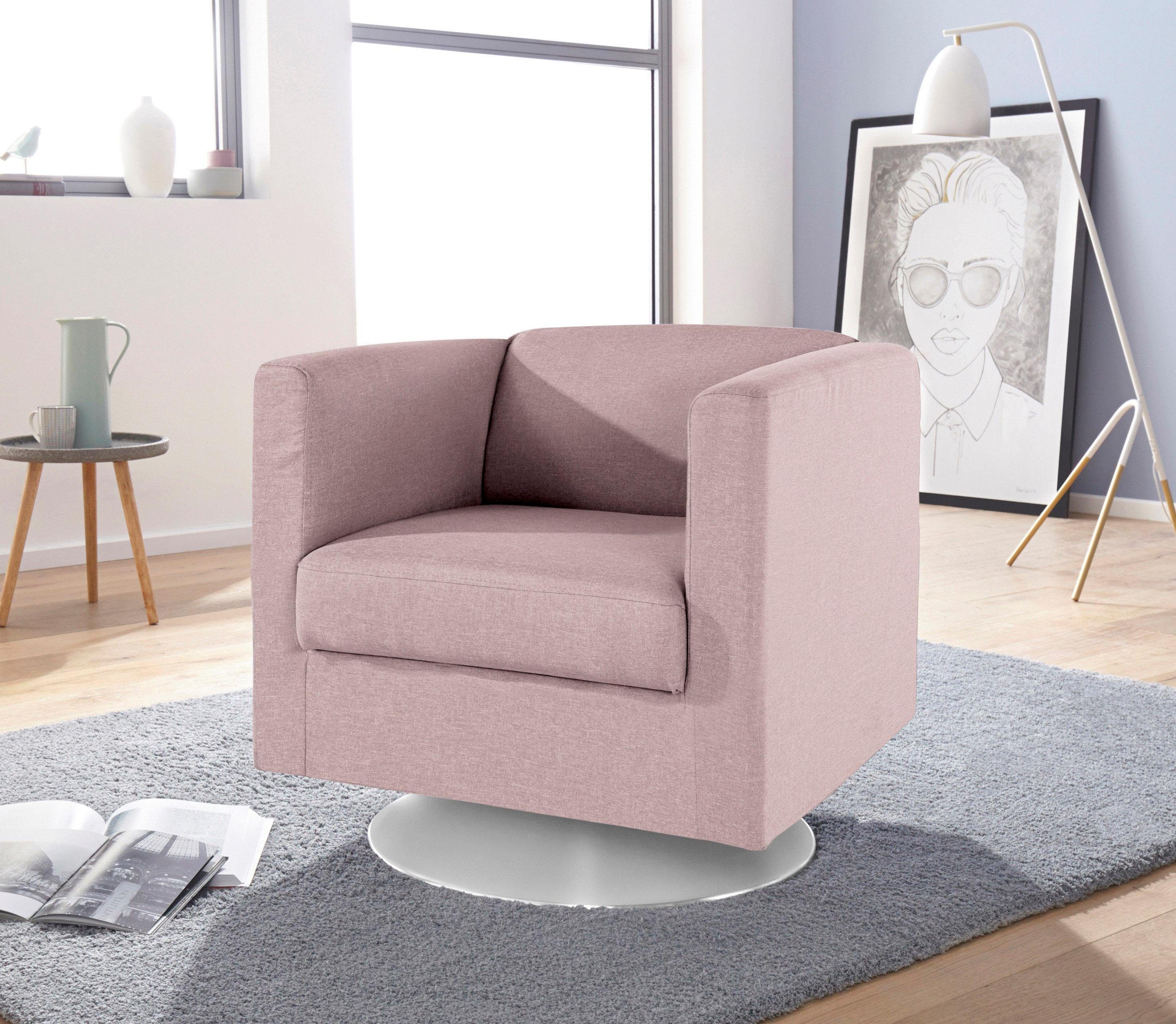 INOSIGN Fauteuil Bob draaibaar met plaatvoet