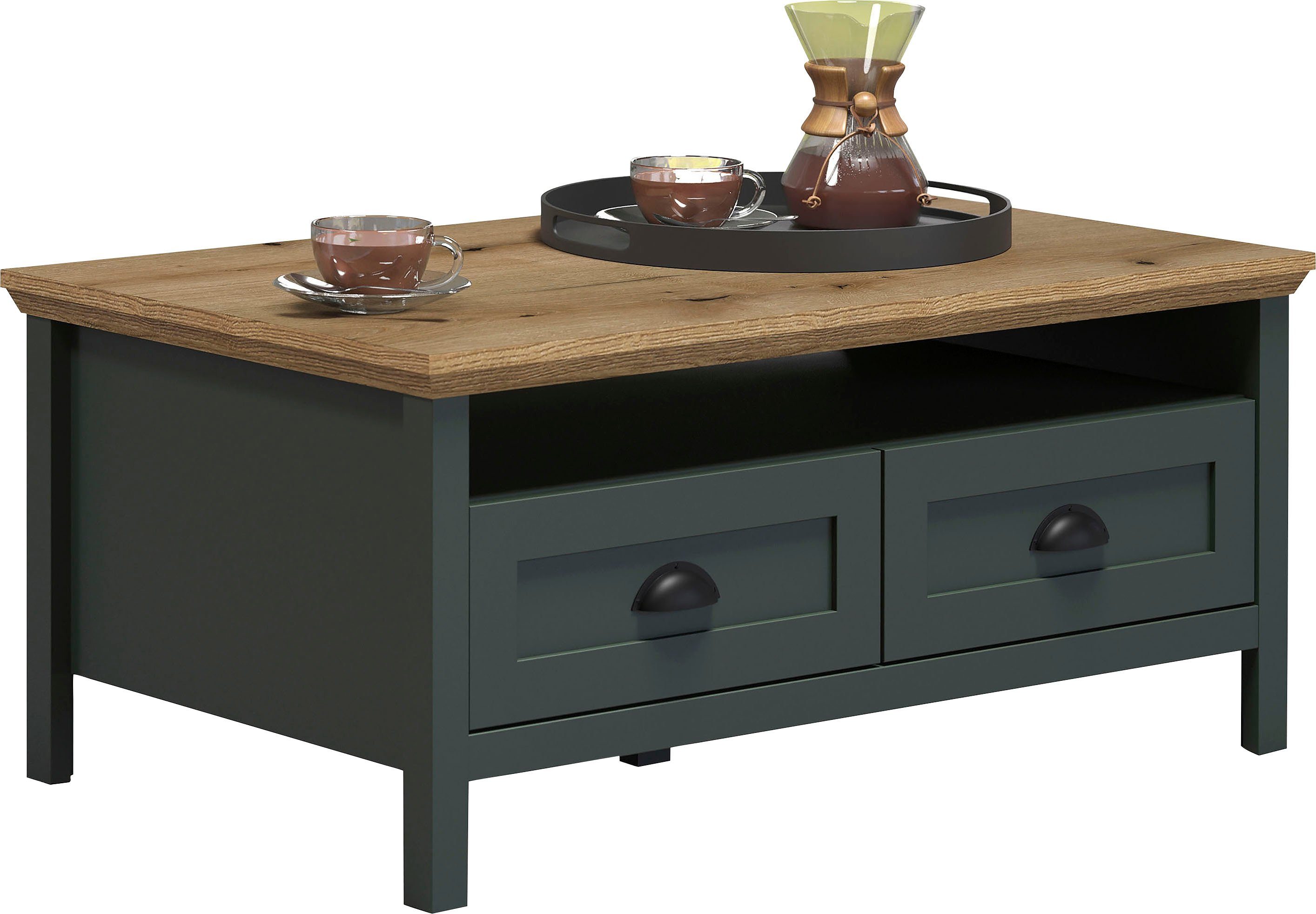 Home affaire Salontafel Vienna Salontafel met 2 lades en opbergruimte - (B/D/H) 101/60/45 cm (1 stuk)