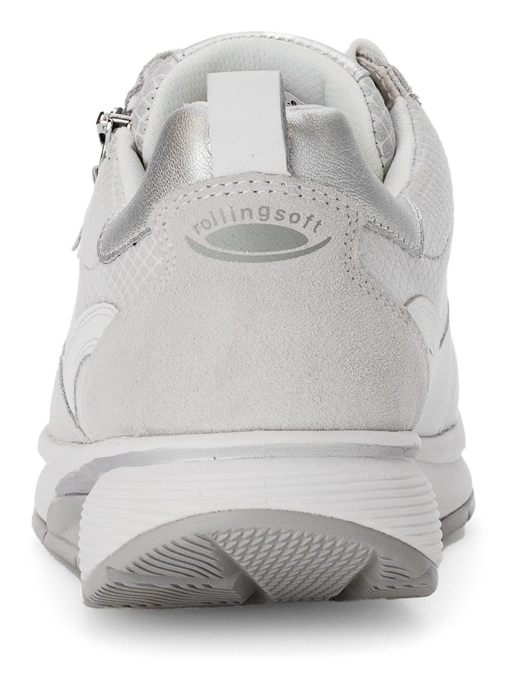 Gabor Rollingsoft Sneakers met sleehak , vrijetijdsschoen, lage schoen, veterschoen met verwisselbaar voetbed
