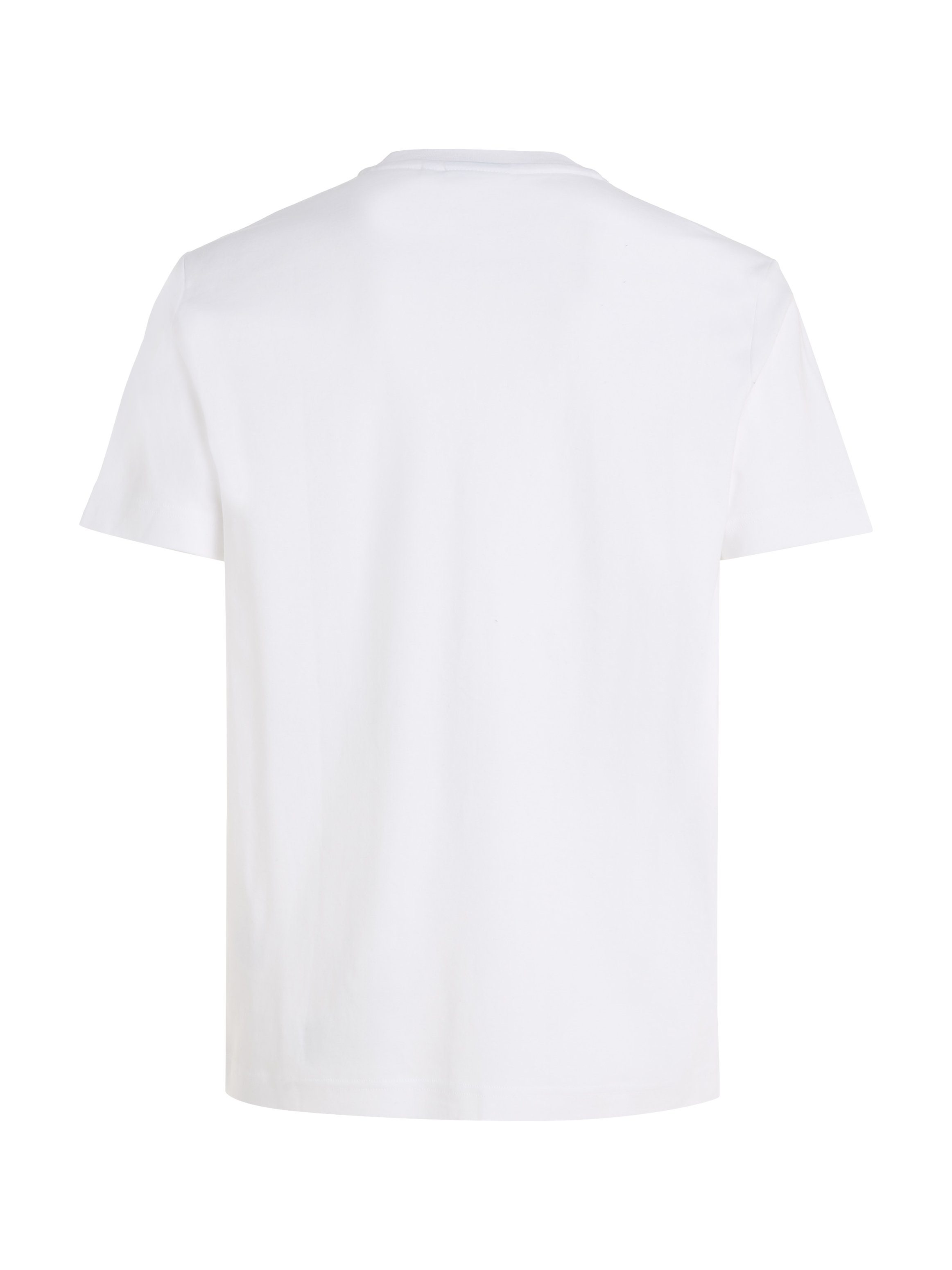 Calvin Klein T-shirt Micro Logo van dikke winterjersey, met logoprint