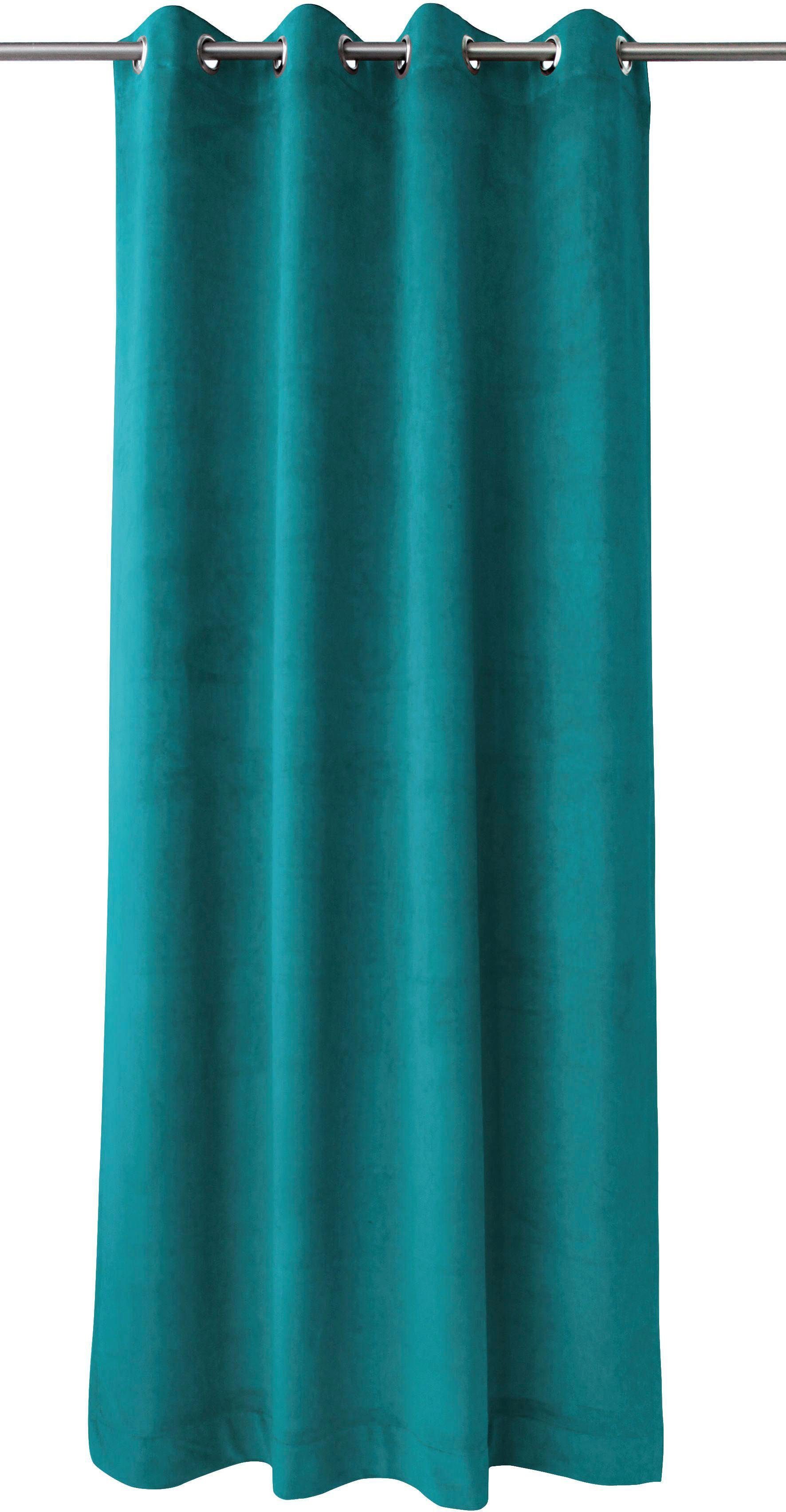 APELT Gordijn TASSILO HxB: 245x135, Tassilo, sjaal met oogjes en metalen oogjes (1 stuk) kant & klaar gordijnen maat H/B: 245/135 cm groen