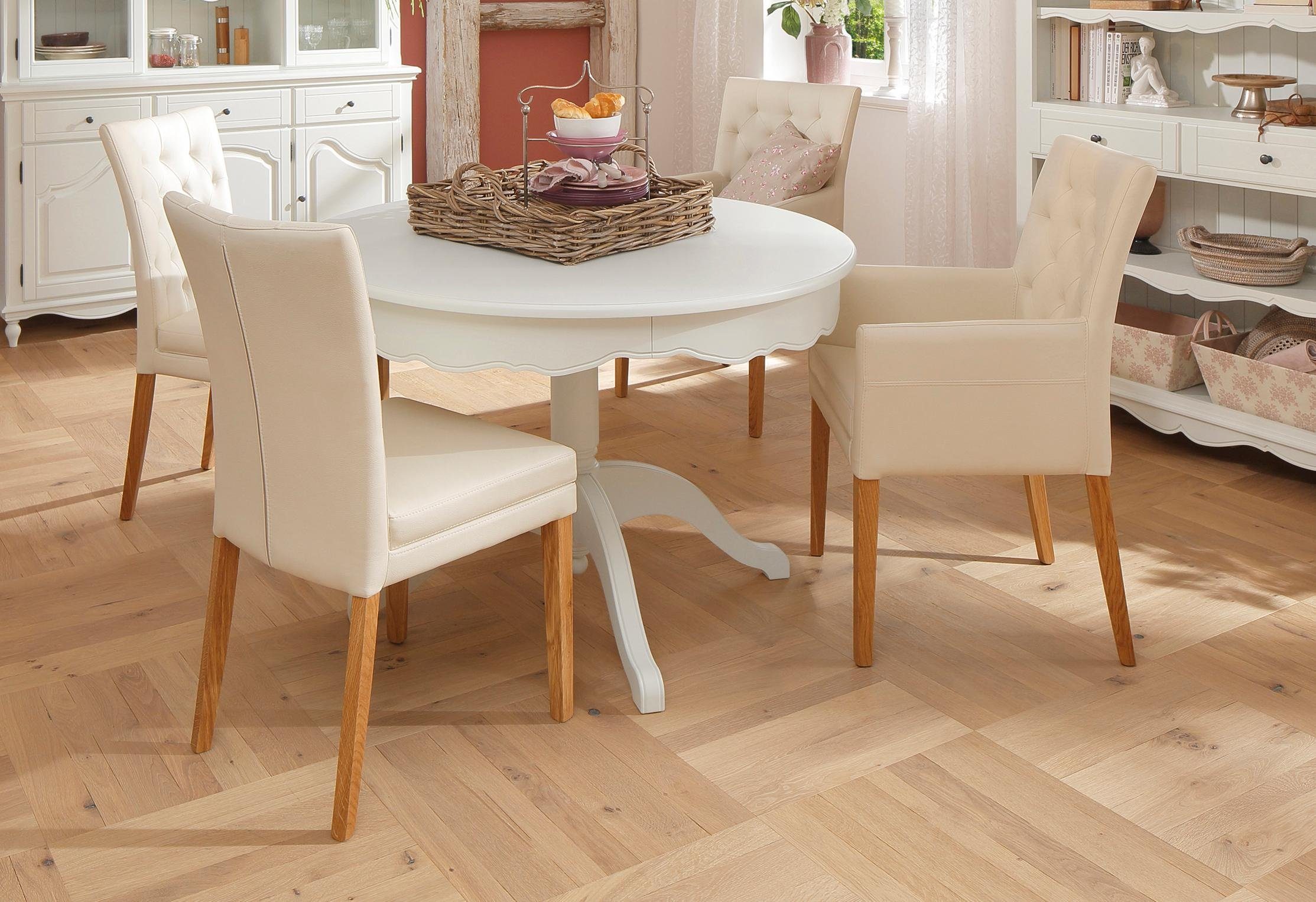 Home affaire Eetkamerstoel Colorado BESTSELLER Polsterstoel Poten in eiken of noten. In set van 2, 4 of 6