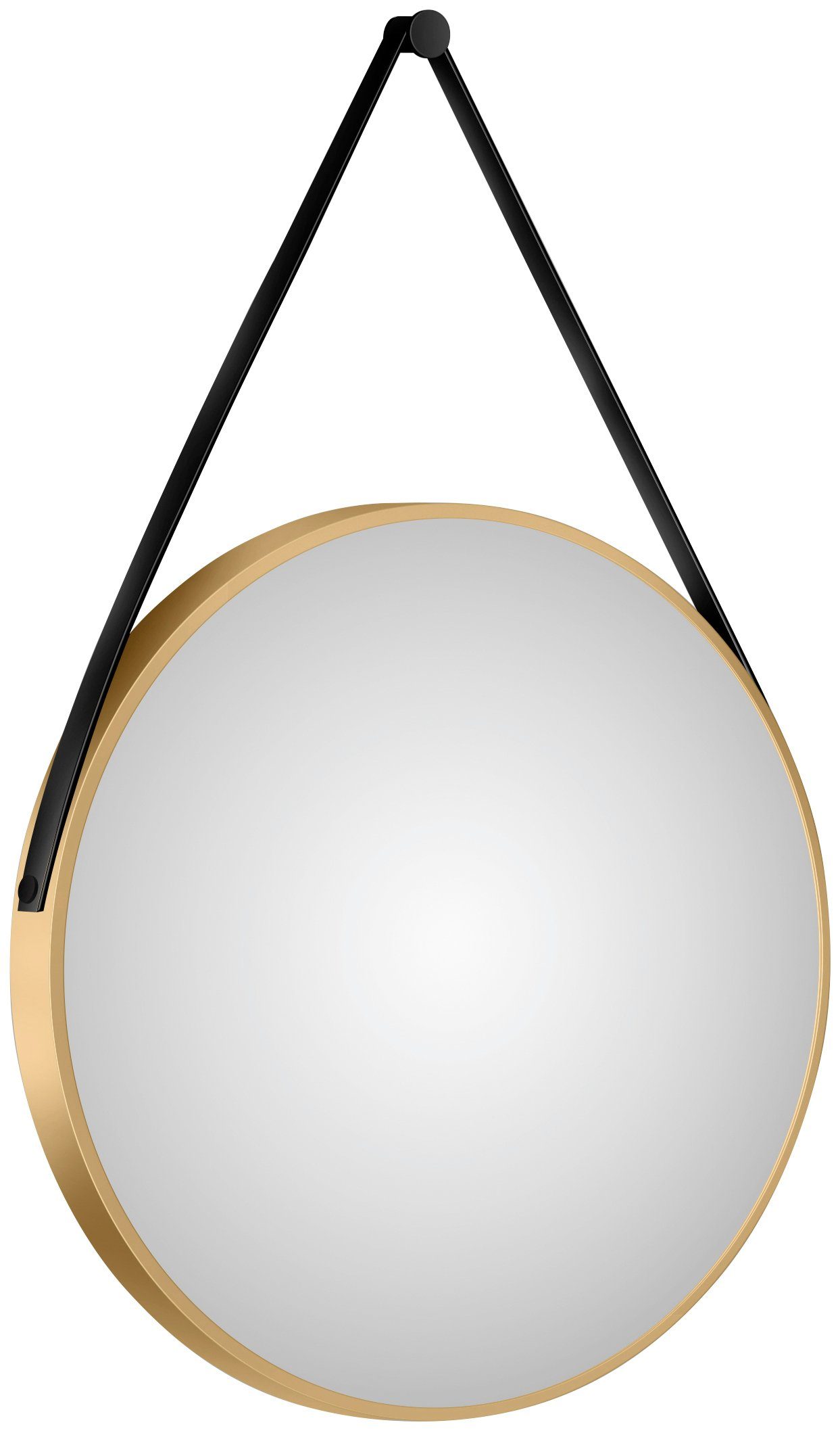 Talos Wandspiegel decoratieve ronde spiegel met aluminiumframe, ø 80 cm
