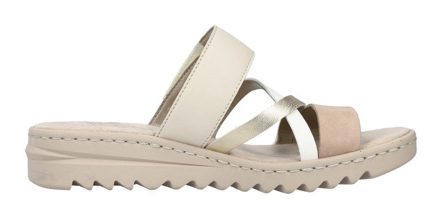Rieker Slippers , sleehak, zomerschoen, pantoffels met slip-on