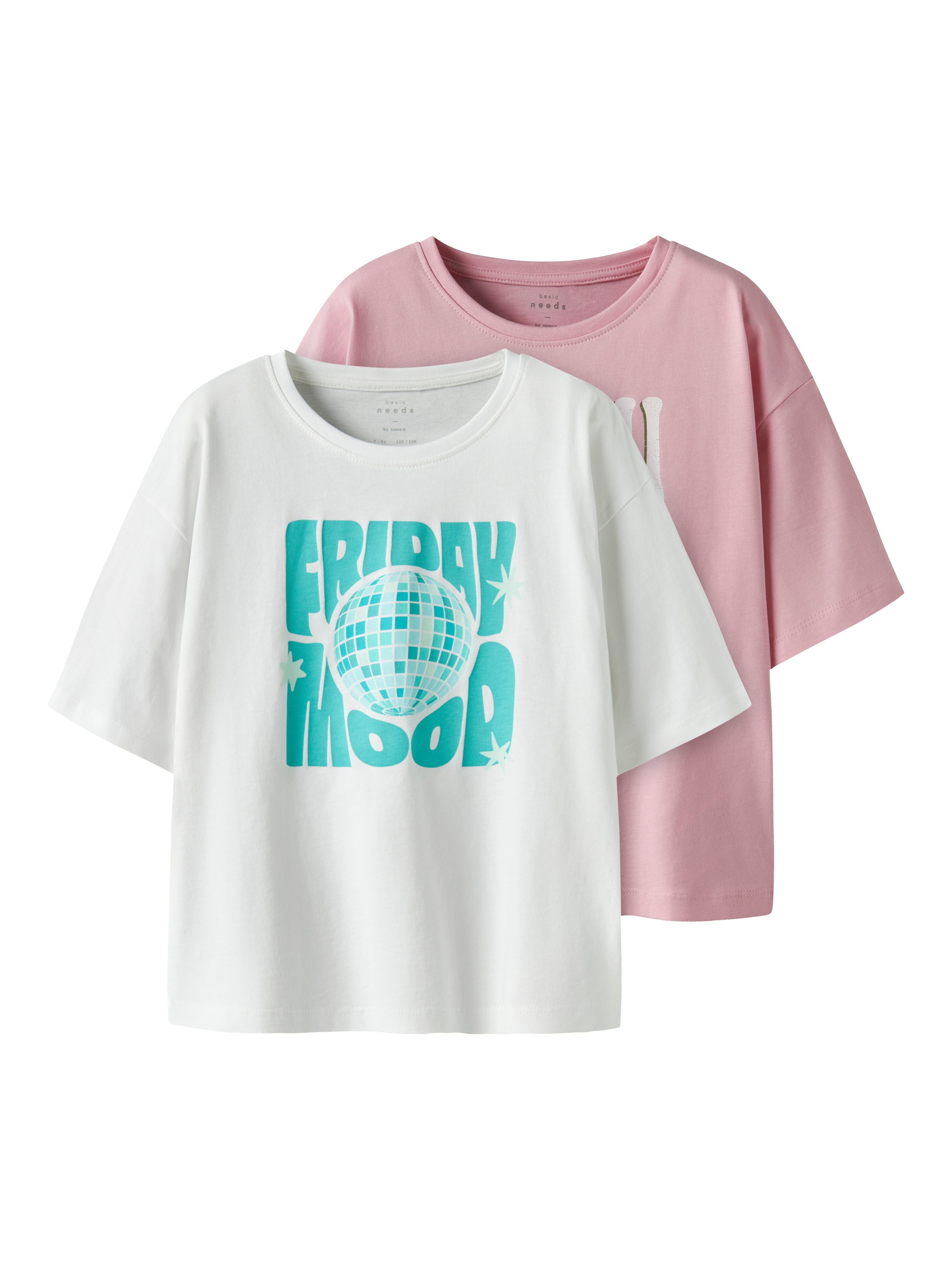 Name It Shirt met korte mouwen NKFVEEN 2P SS RLX TOP (set, 2-delig)