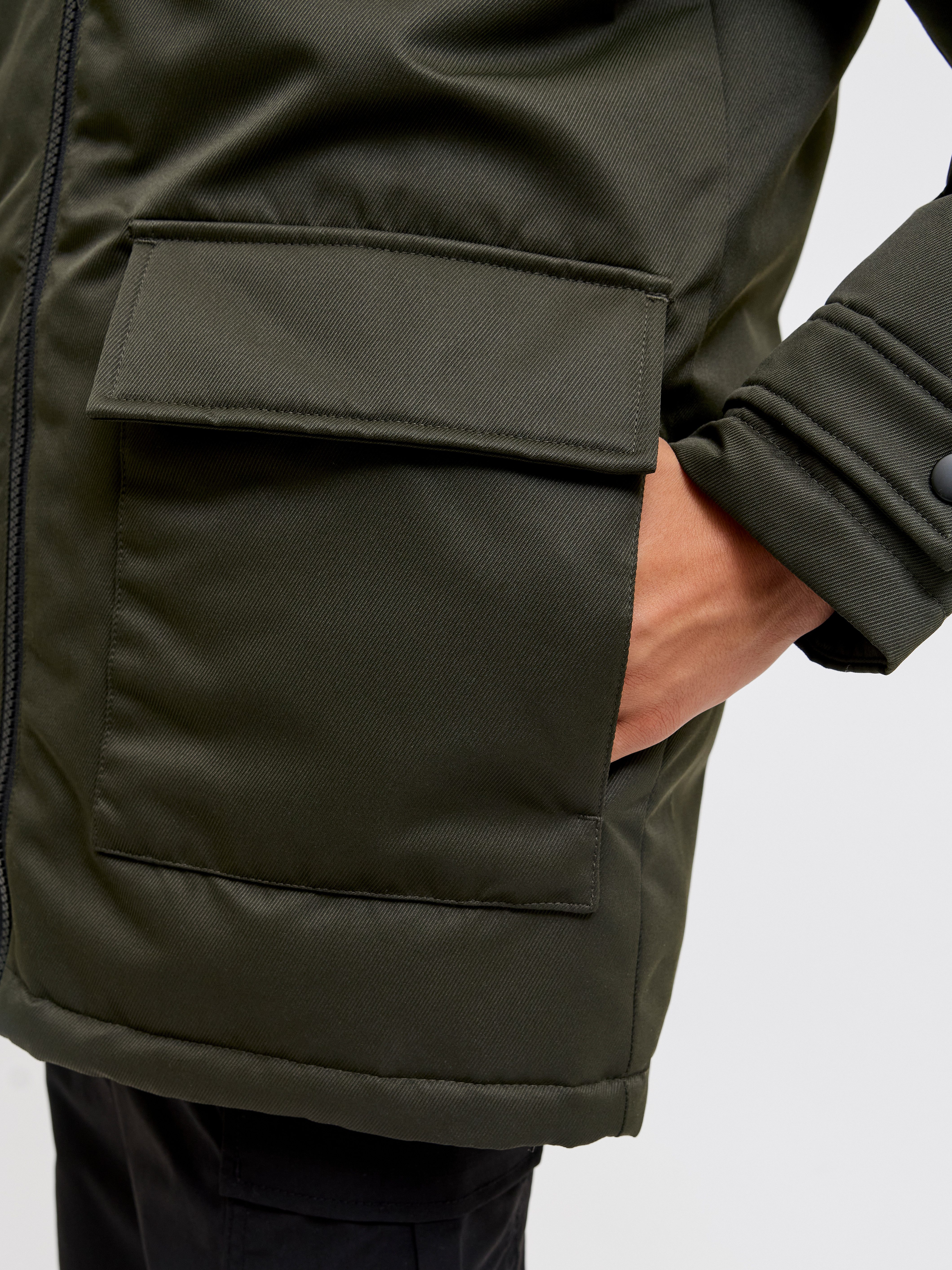 Jack & Jones Junior Parka JJCHARLIE DETACHABLE FAUX FUR PARK JNR