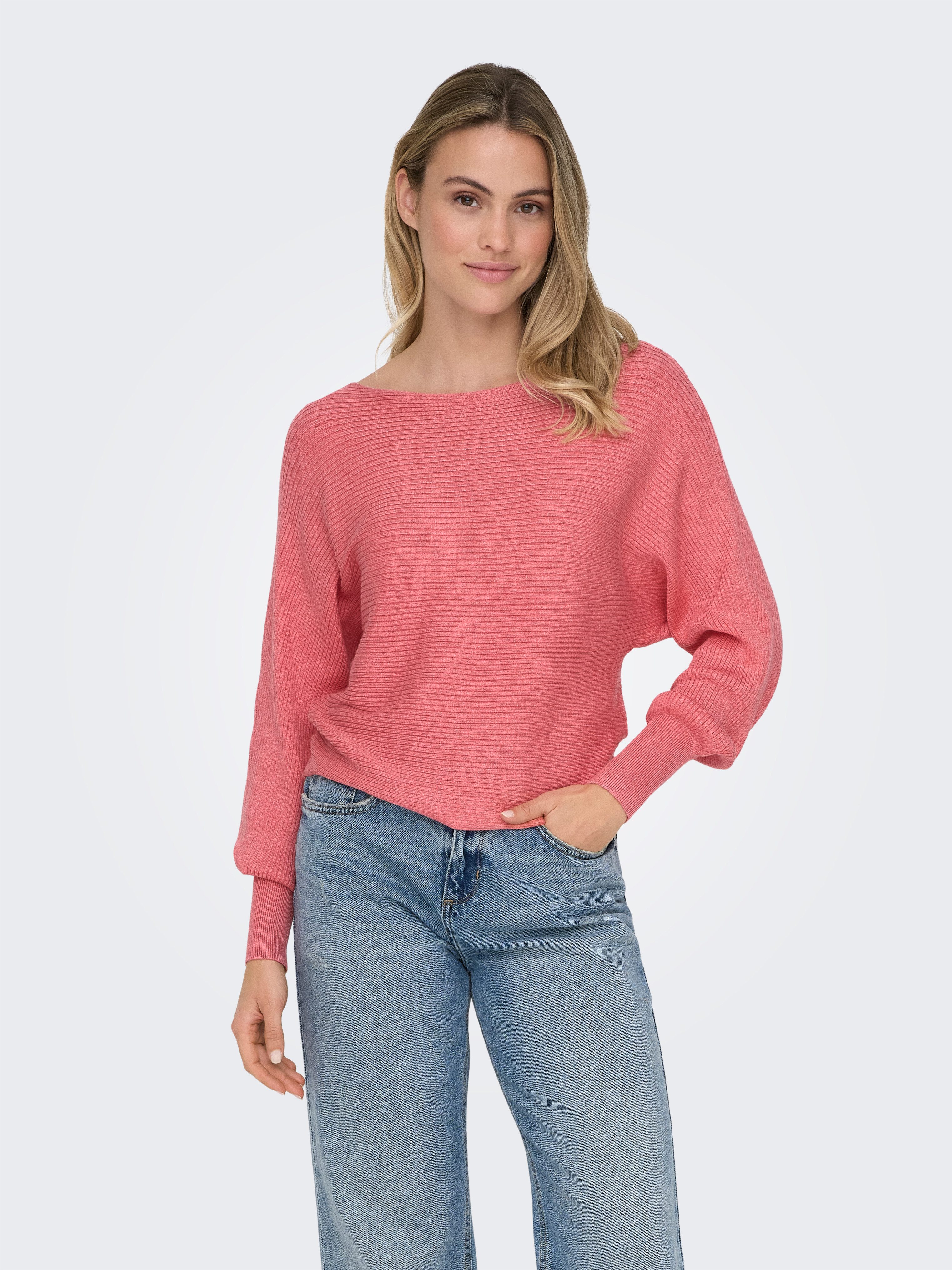 Only Gebreide trui ONLADALINE L/S SHORT PULLO KNT NOOS
