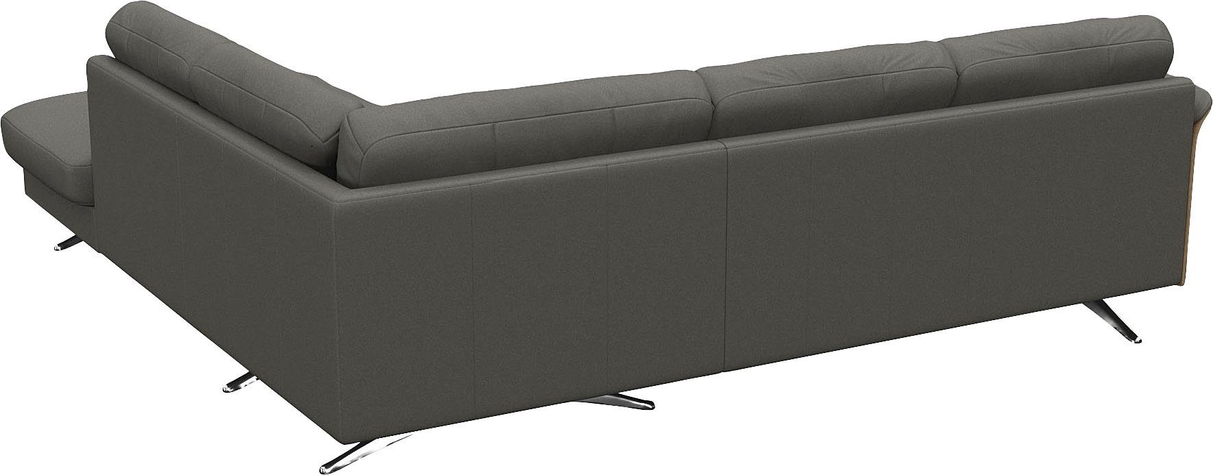 FLEXLUX Hoekbank Glow, super comfortabel door hoogwaardige zitconstructie met binnenvering, L-vorm