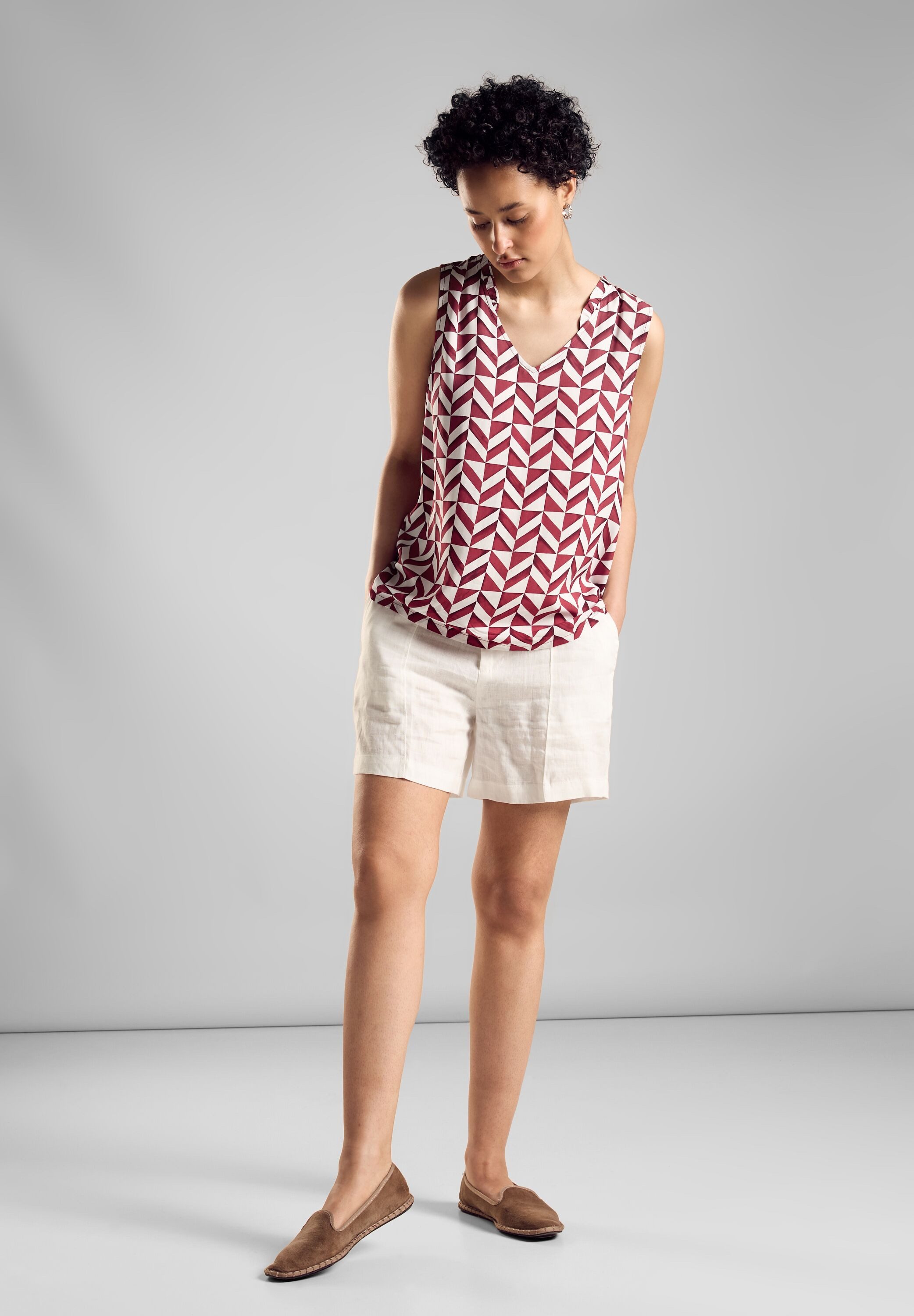 STREET ONE Gedessineerde blouse met print all-over
