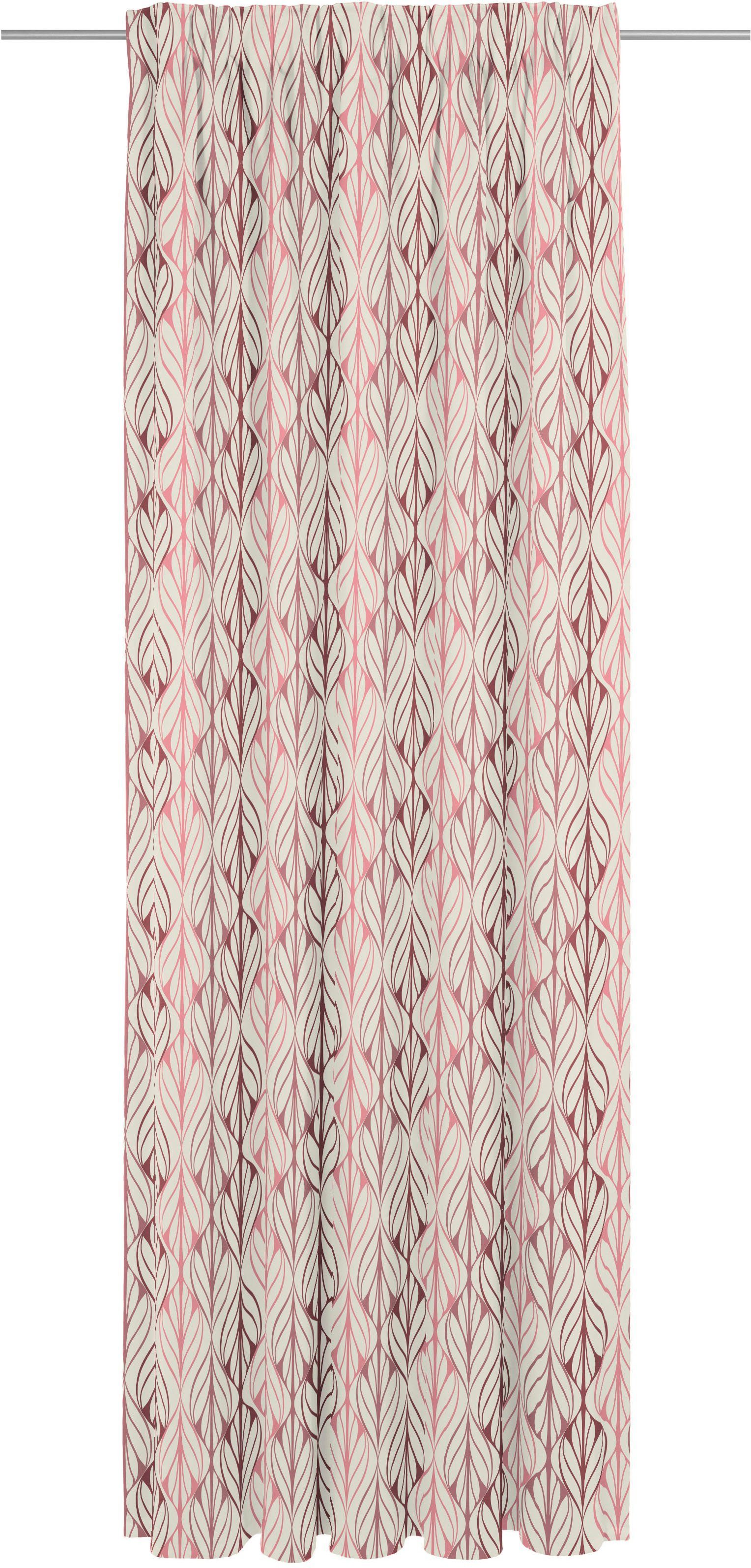 Adam Gordijn WAVE GOTS-gecertificeerd, duurzaam (1 stuk) kant & klaar gordijnen maat 142 cm x 225 cm rood