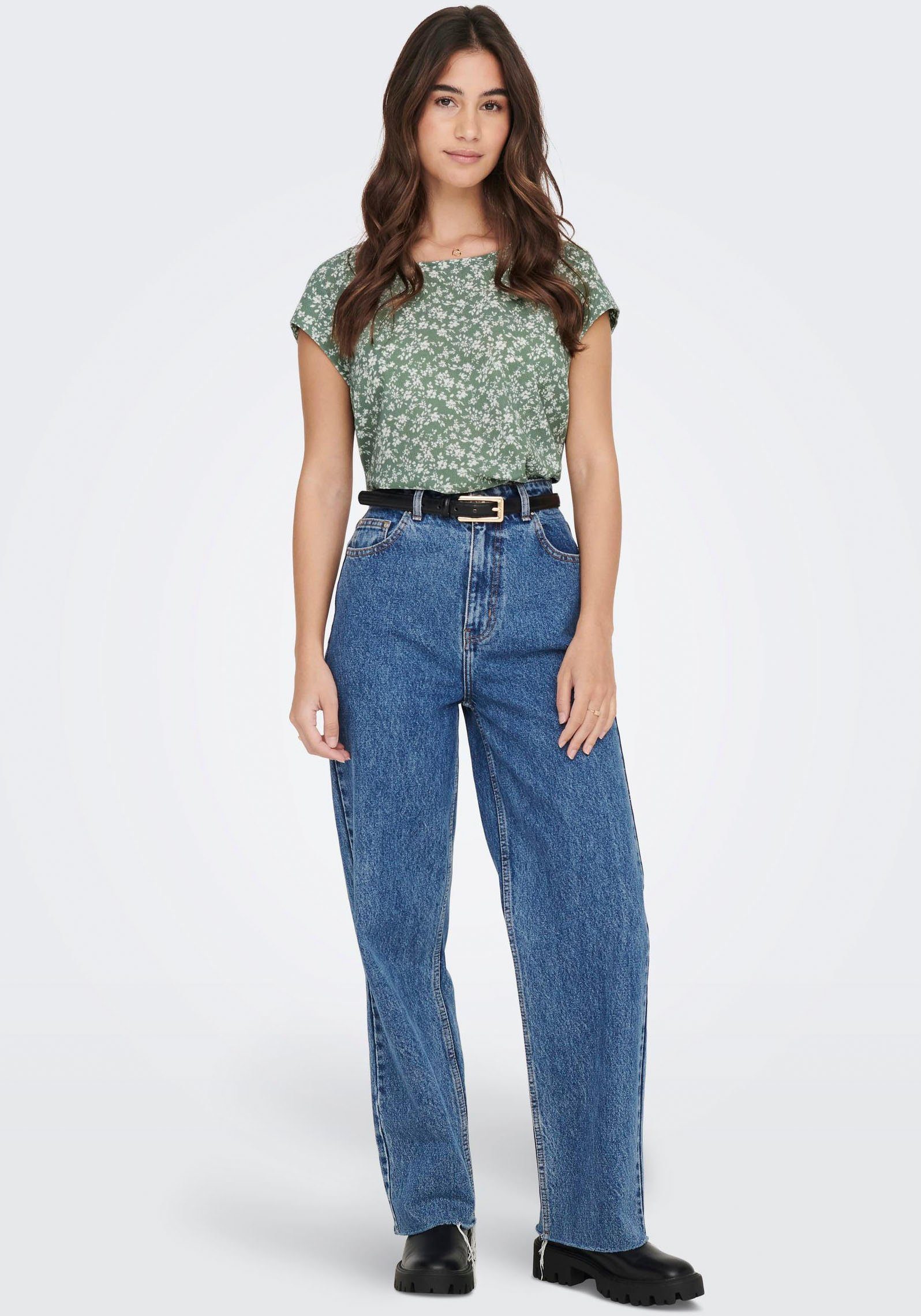 Only Shirtblouse ONLVIC S/S AOP TOP NOOS PTM