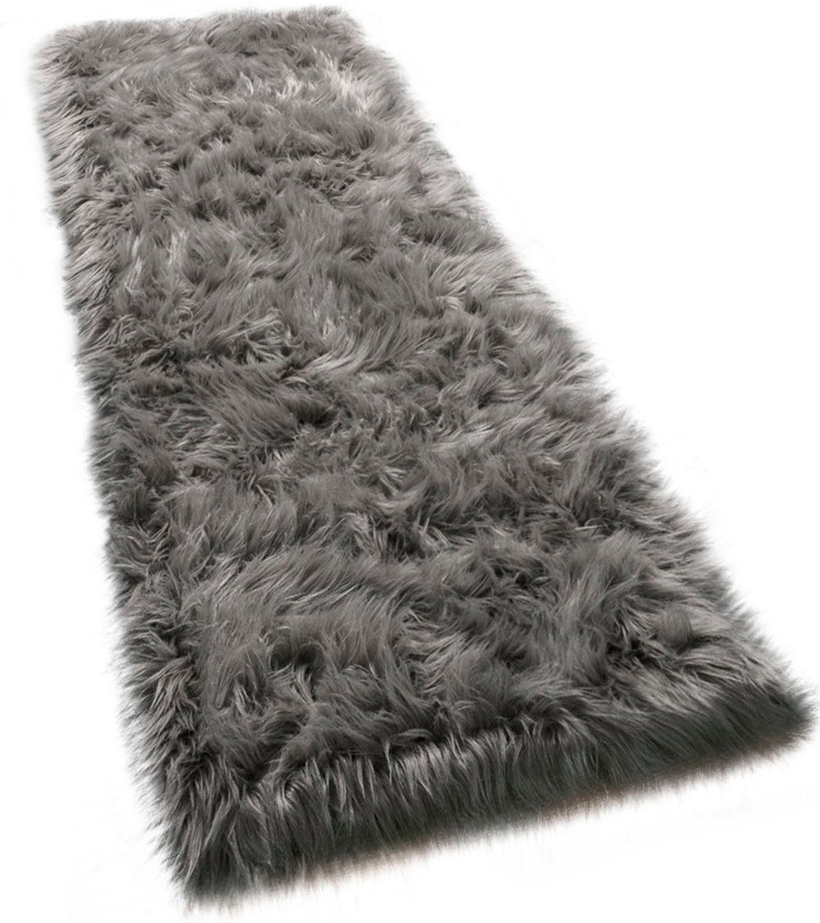 Paco Home Hoogpolige loper Playa 960 Loper, imitatiebont, flokati-look, heerlijk zacht, unikleuren