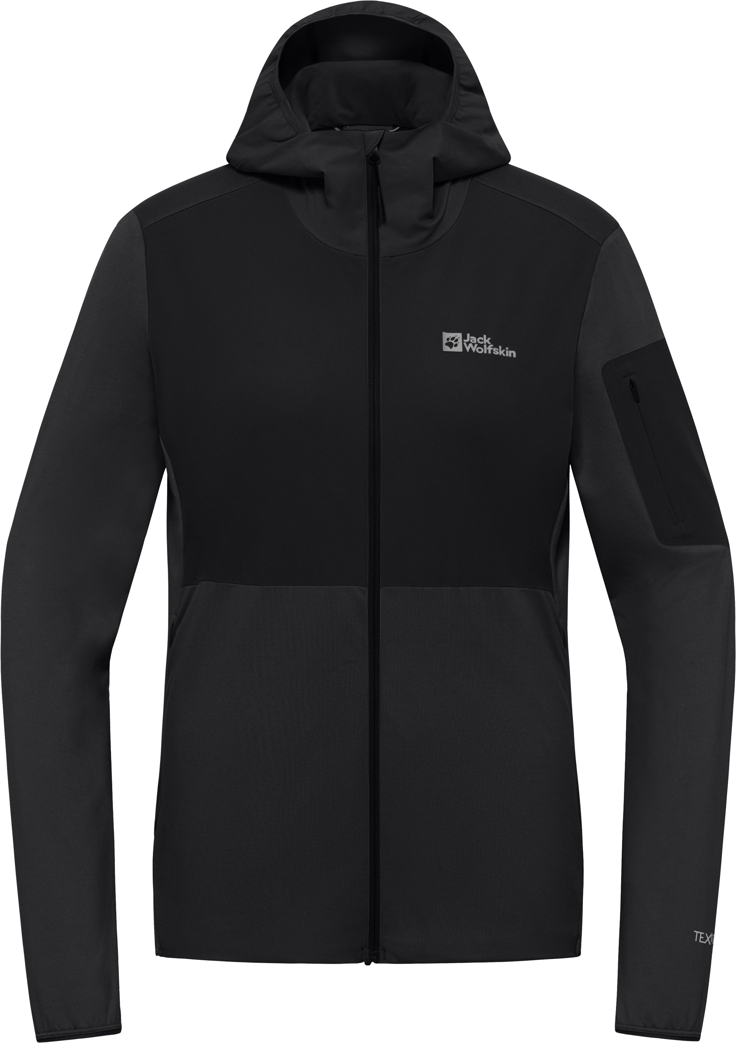 Jack Wolfskin Fleecejack met capuchon PRELIGHT TRAIL HOODY W