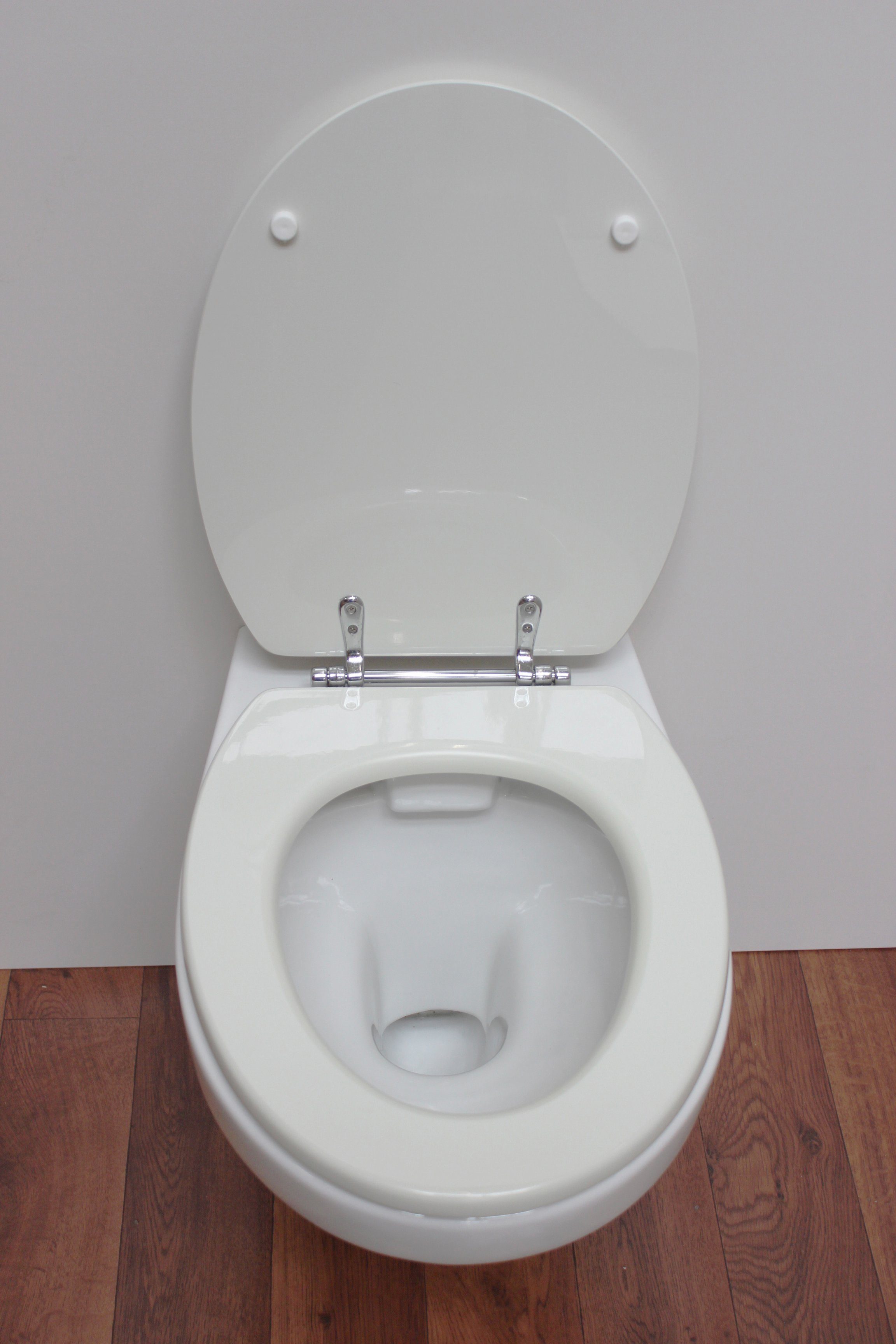 ADOB Toiletzitting Strepen met messingverchroomde scharnieren