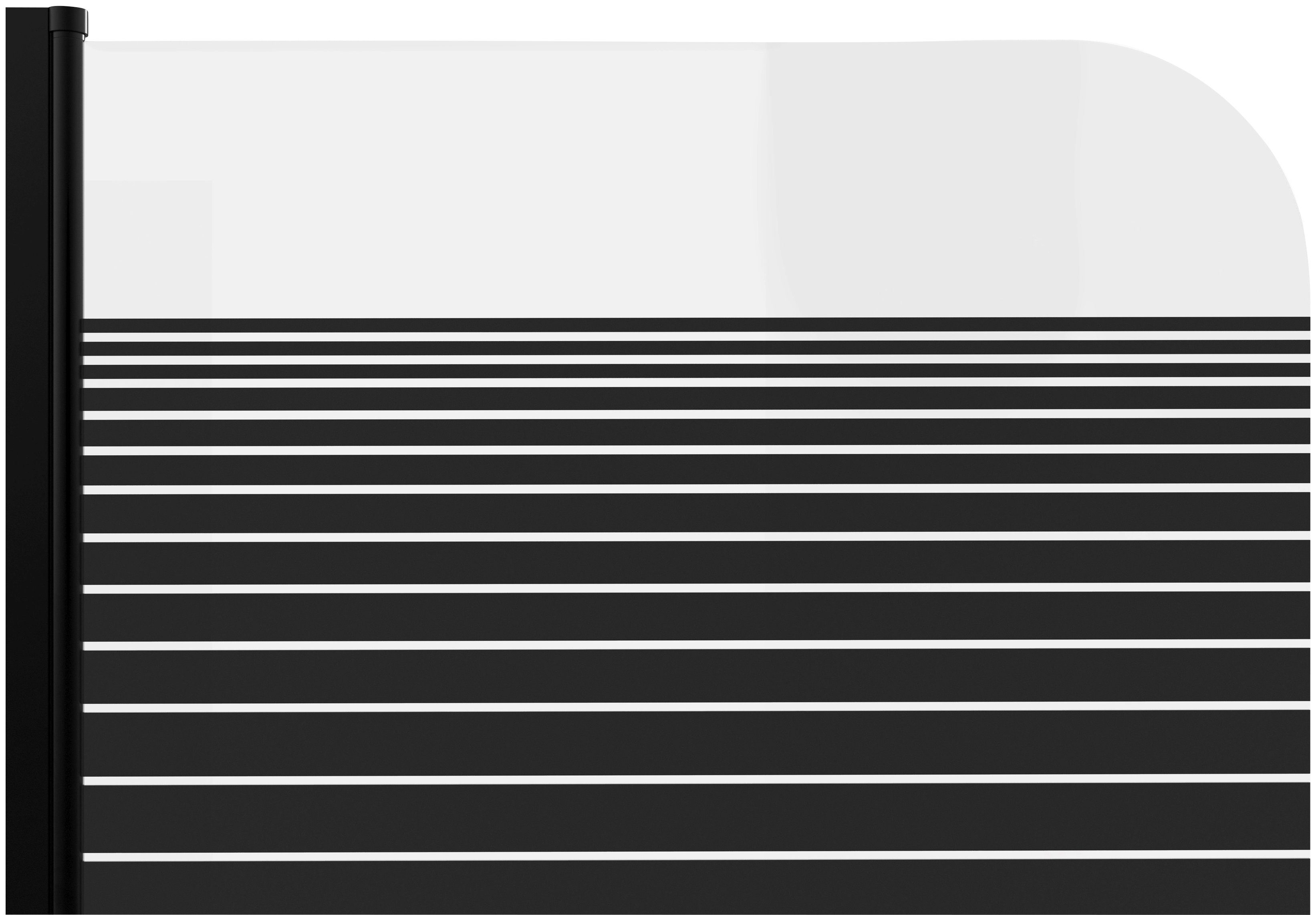Marwell Badscherm White stripes met bescherming tegen inkijk, 75 cm (1-delig)