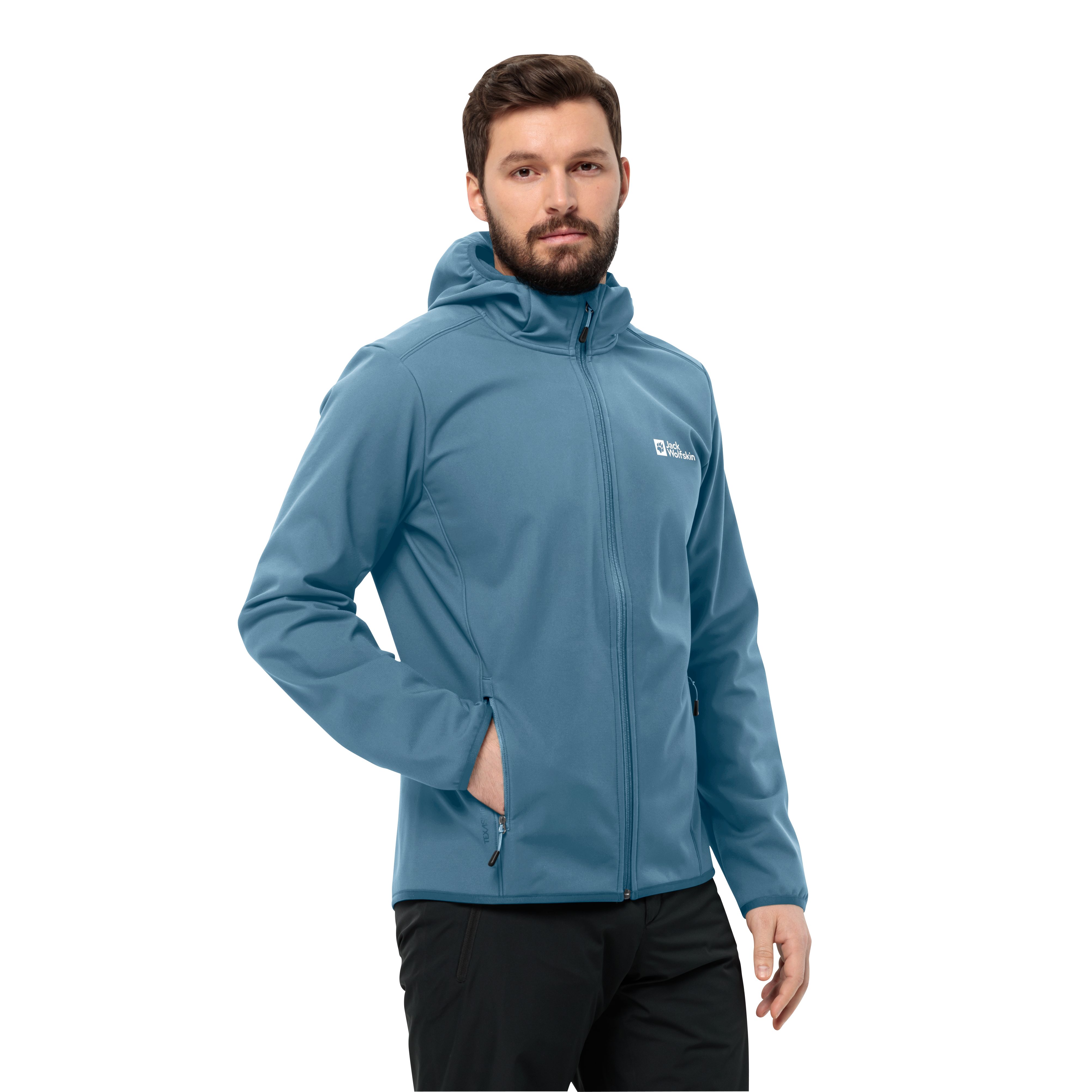 NU 20% KORTING: Jack Wolfskin Softshell-jack BORNBERG HOODY M