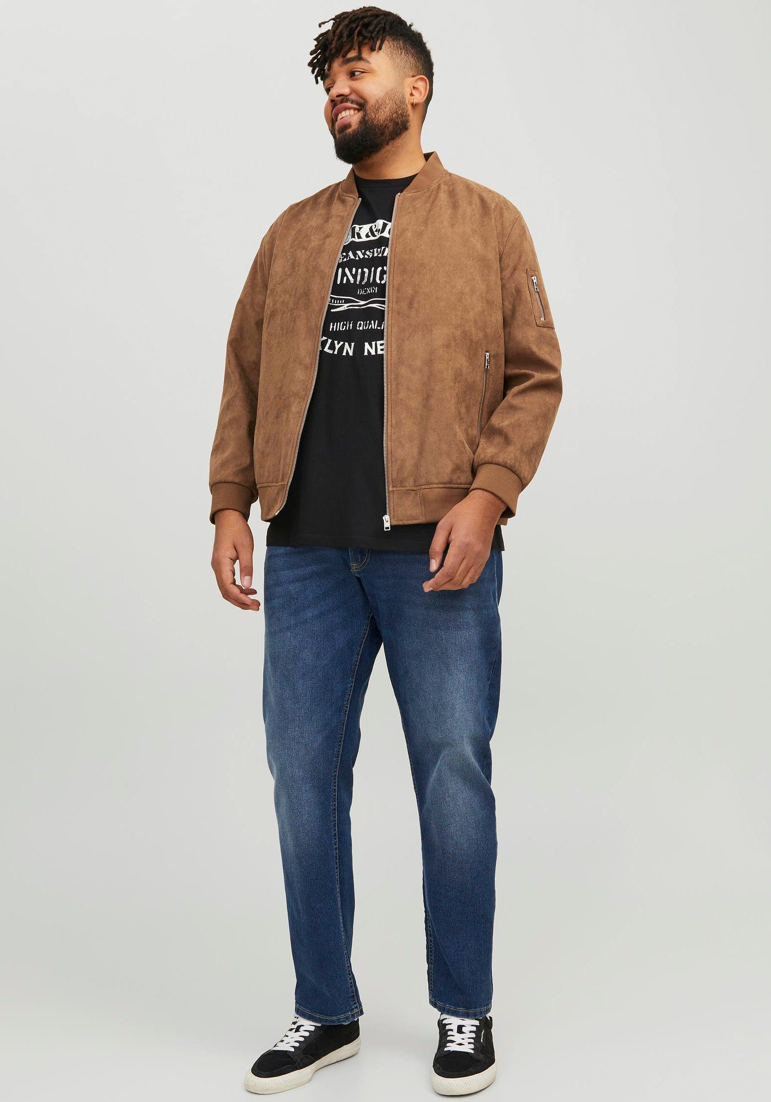 Jack & Jones PlusSize Blouson JJEROCKY FAUX SUEDE BOMBER PLS