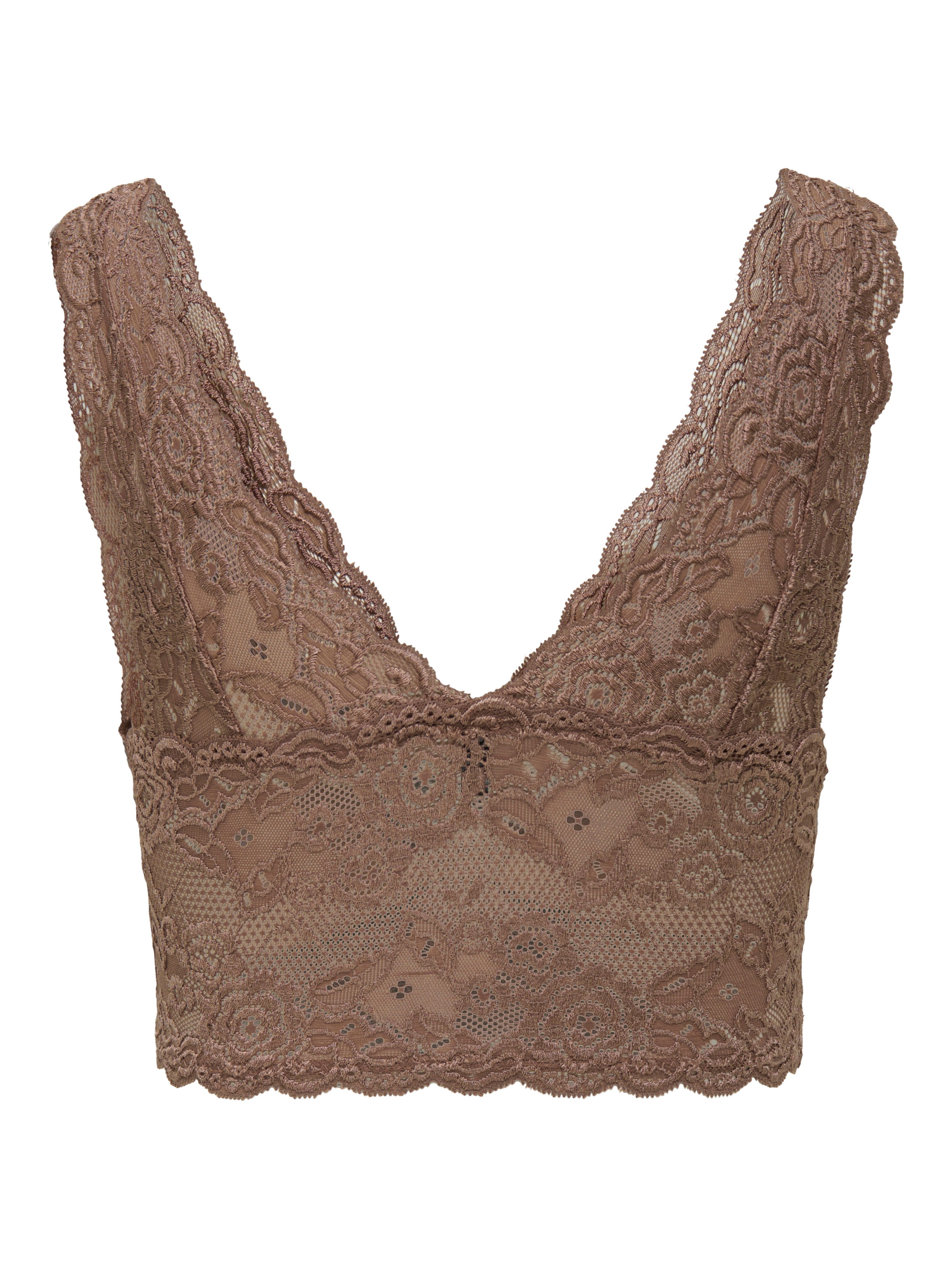 Only Kanten top ONLCHLOE – Kanten-bh met gevoerde cups en stretch